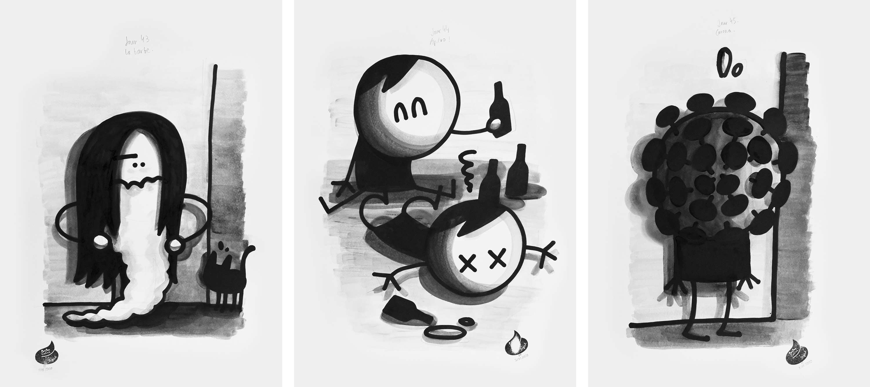 Prison Drawings by Julien de Preux