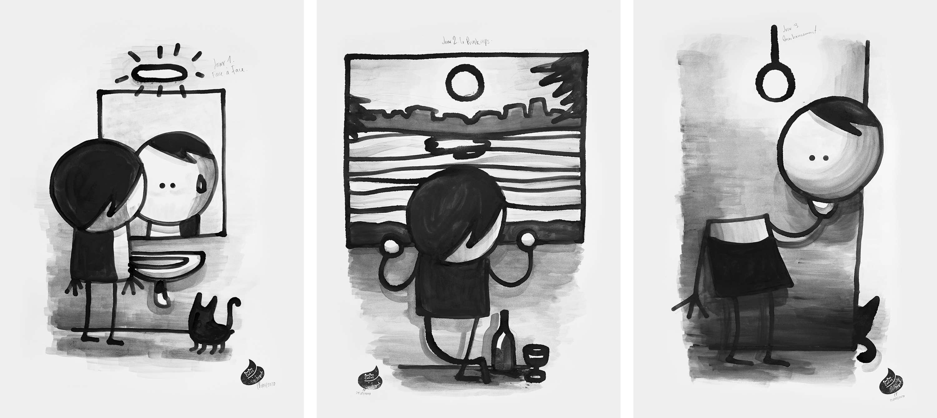 Prison Drawings by Julien de Preux