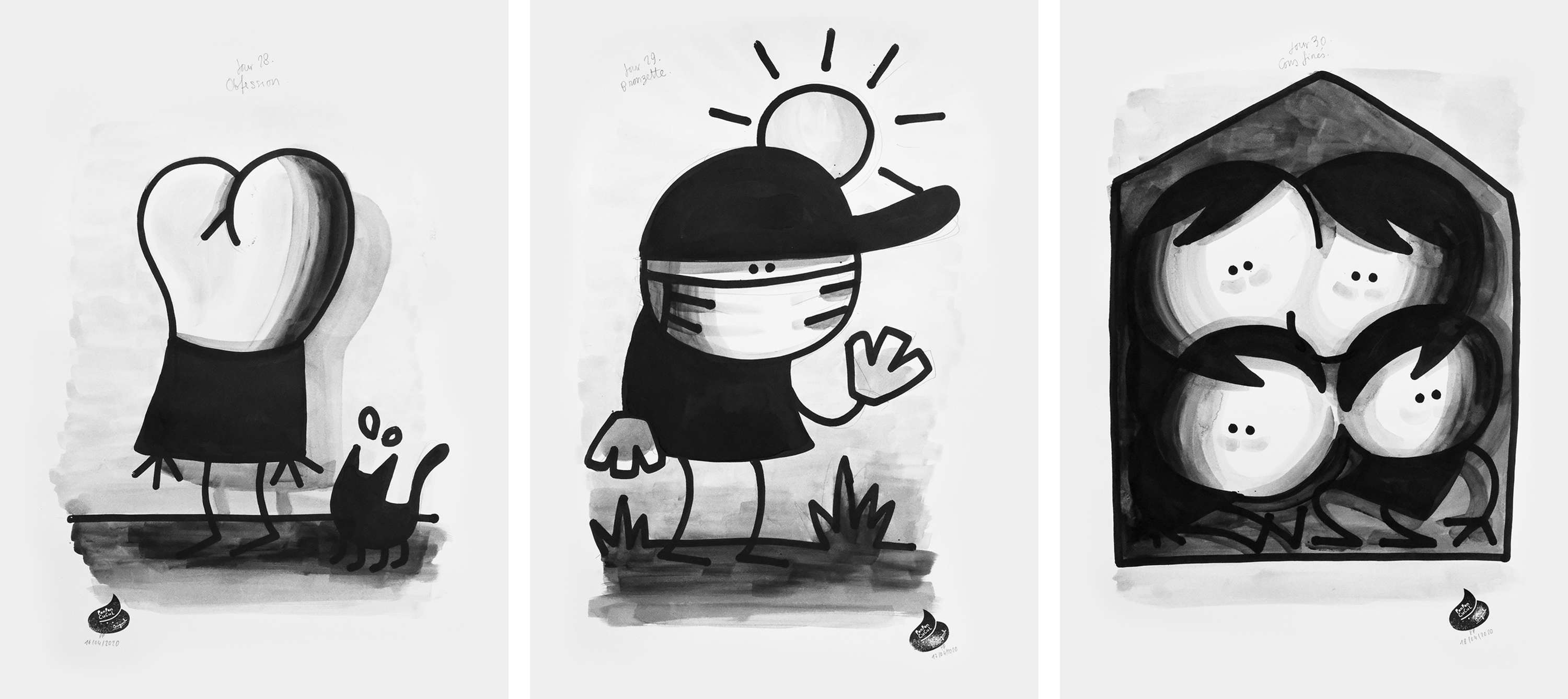 Prison Drawings by Julien de Preux