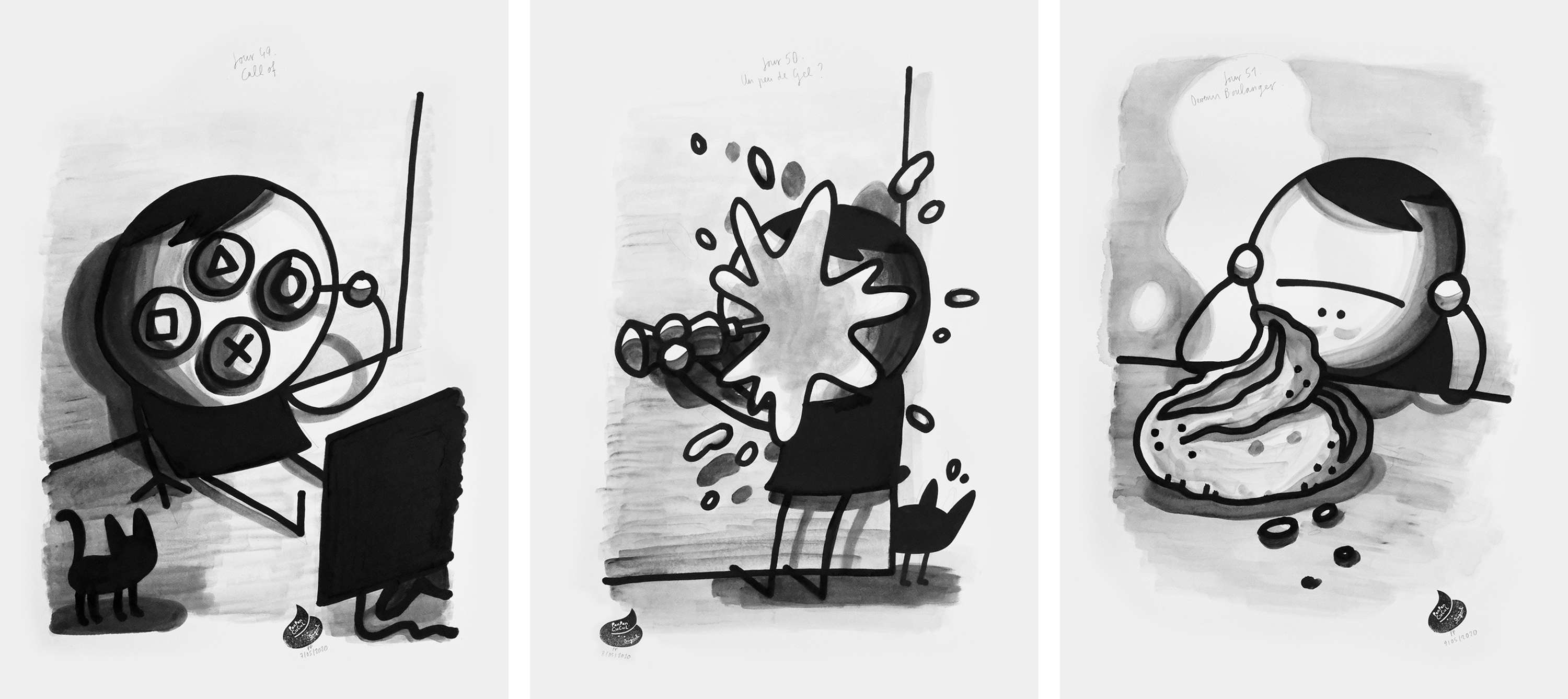 Prison Drawings by Julien de Preux