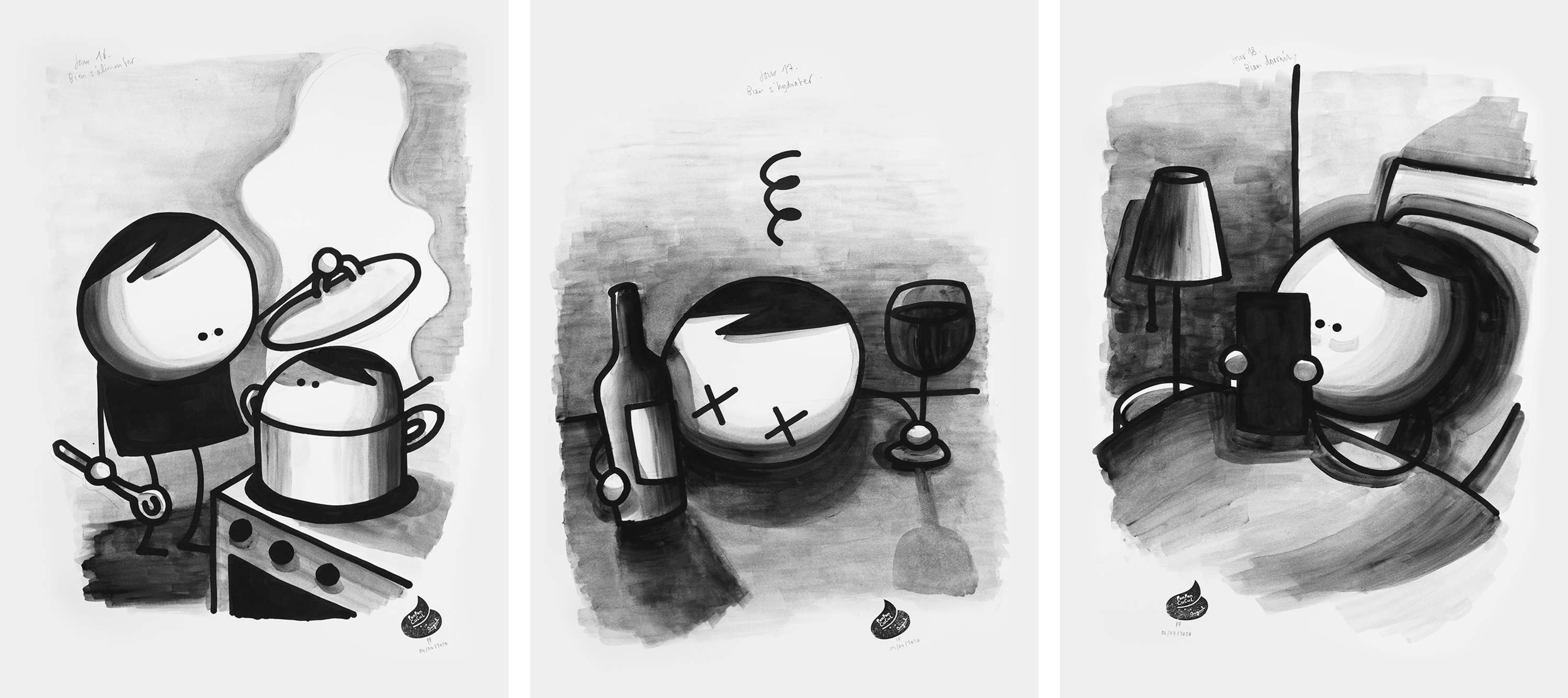 Prison Drawings by Julien de Preux