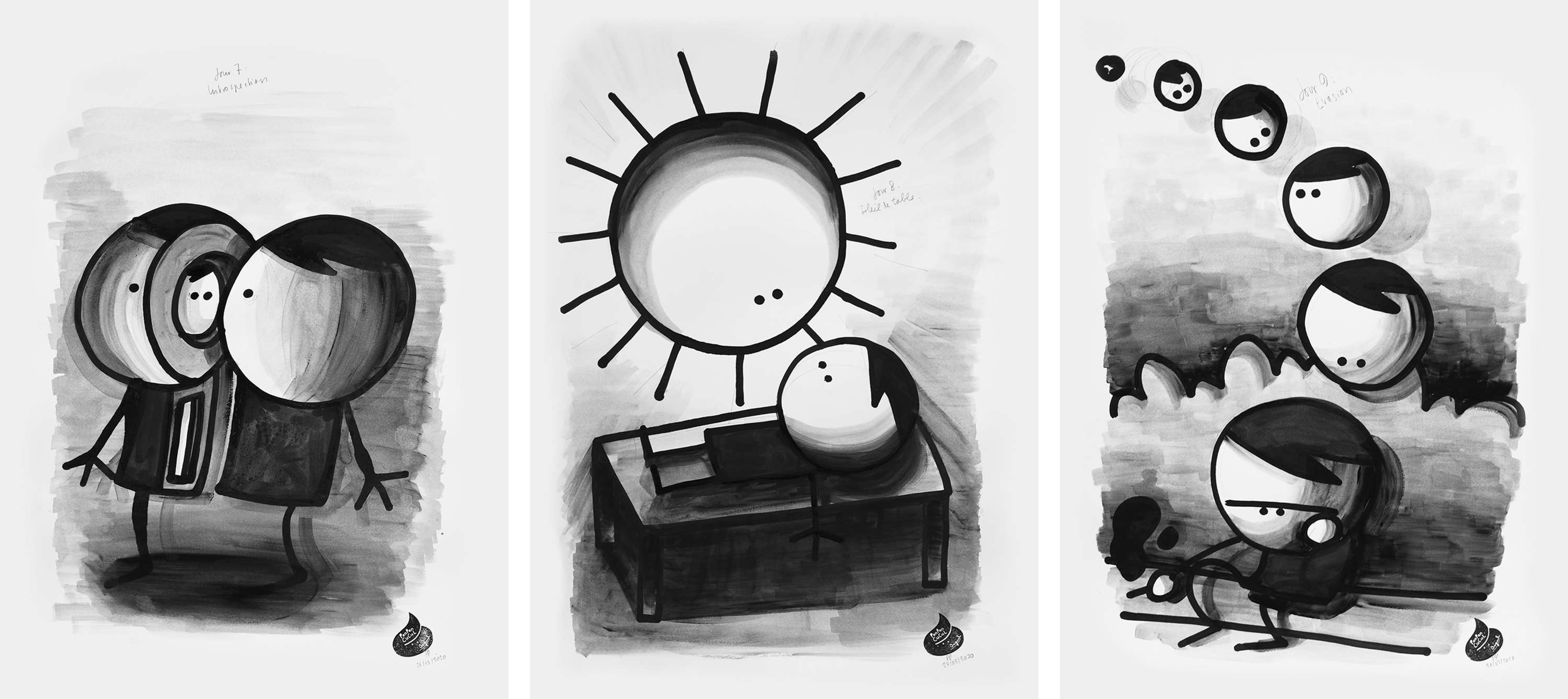 Prison Drawings by Julien de Preux