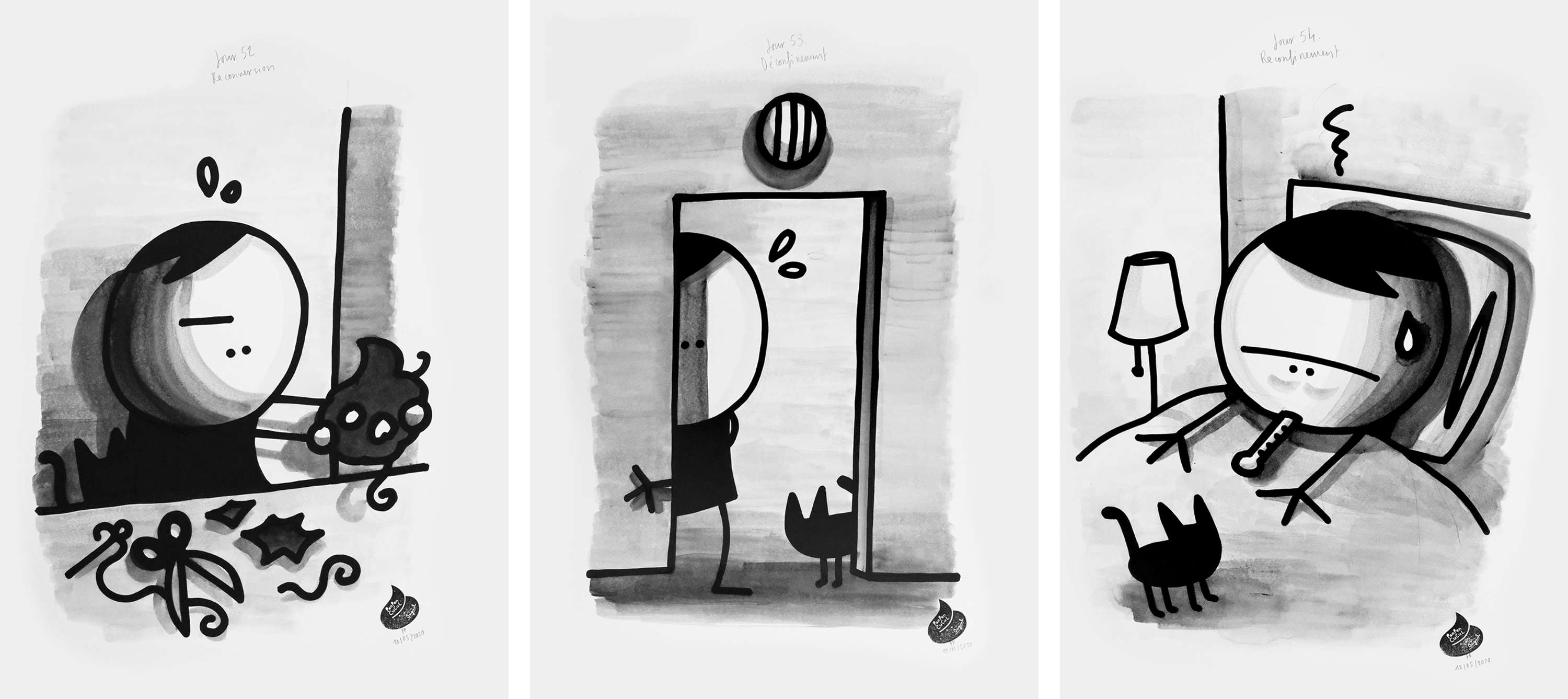 Prison Drawings by Julien de Preux