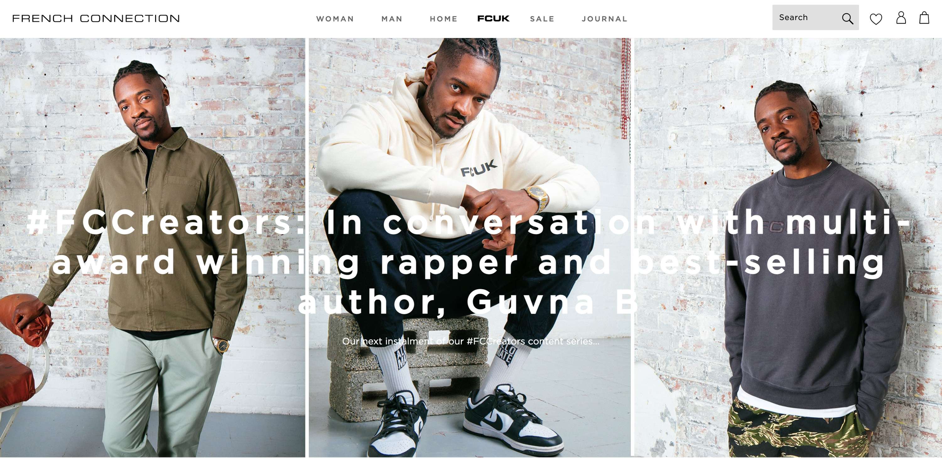 FCUK X Guvna B by Olivia Ema