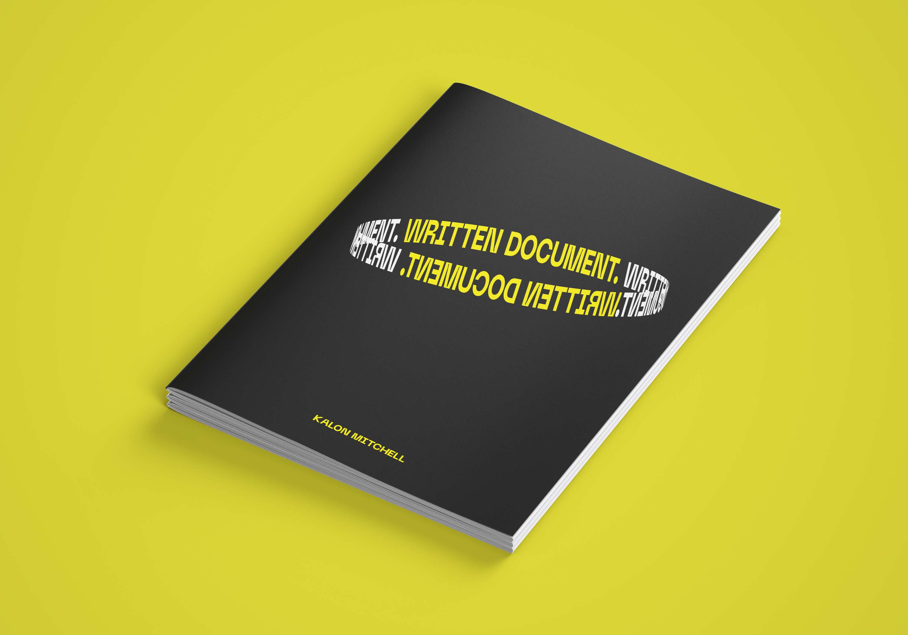 Written Document by Kalon Mitchell
