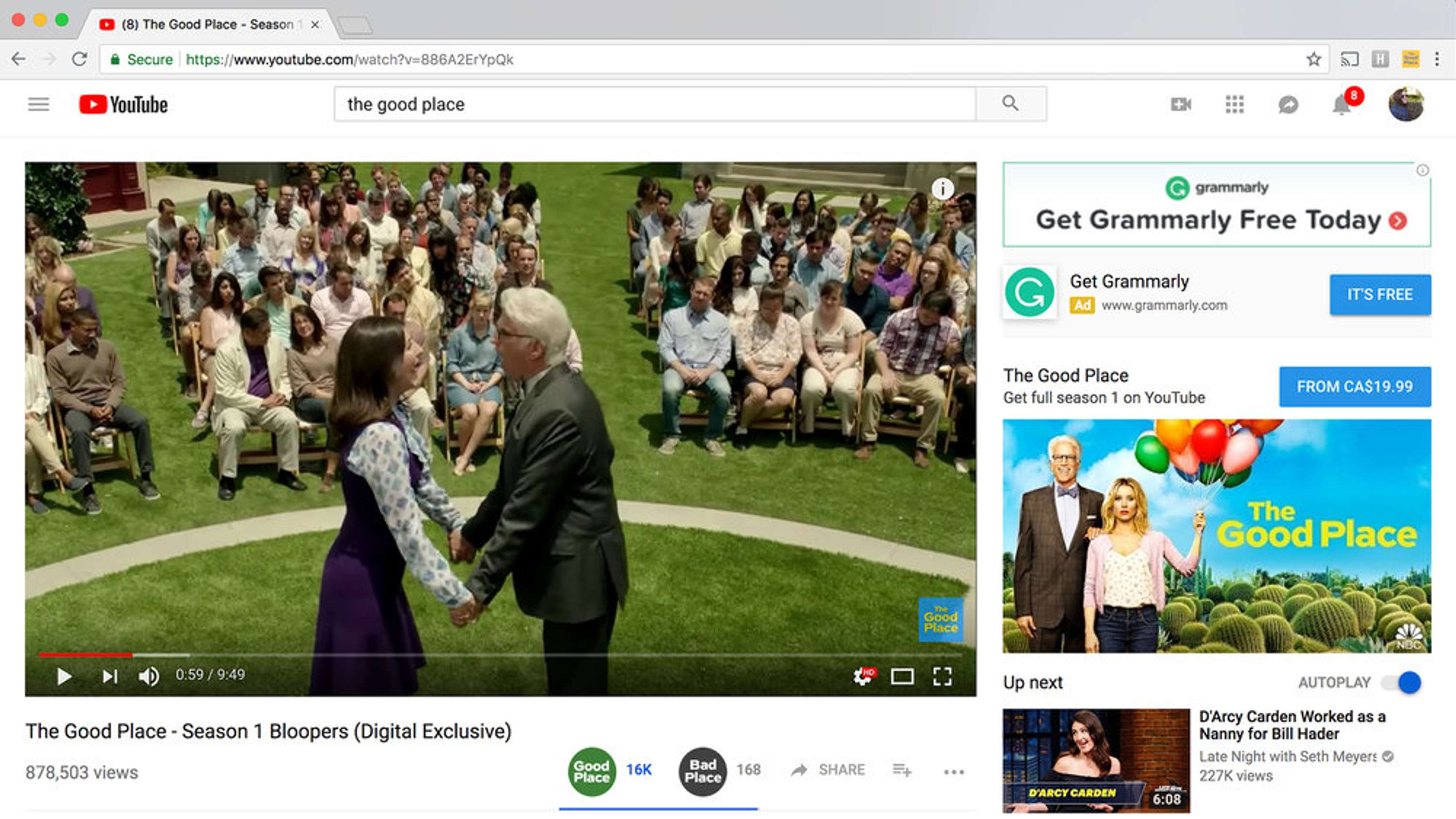 The Good Place Chrome Extension by Melissa Mellor