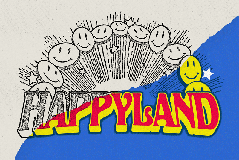 slowthai Presents: Happyland – Art Direction + Branding by Tom Winslade