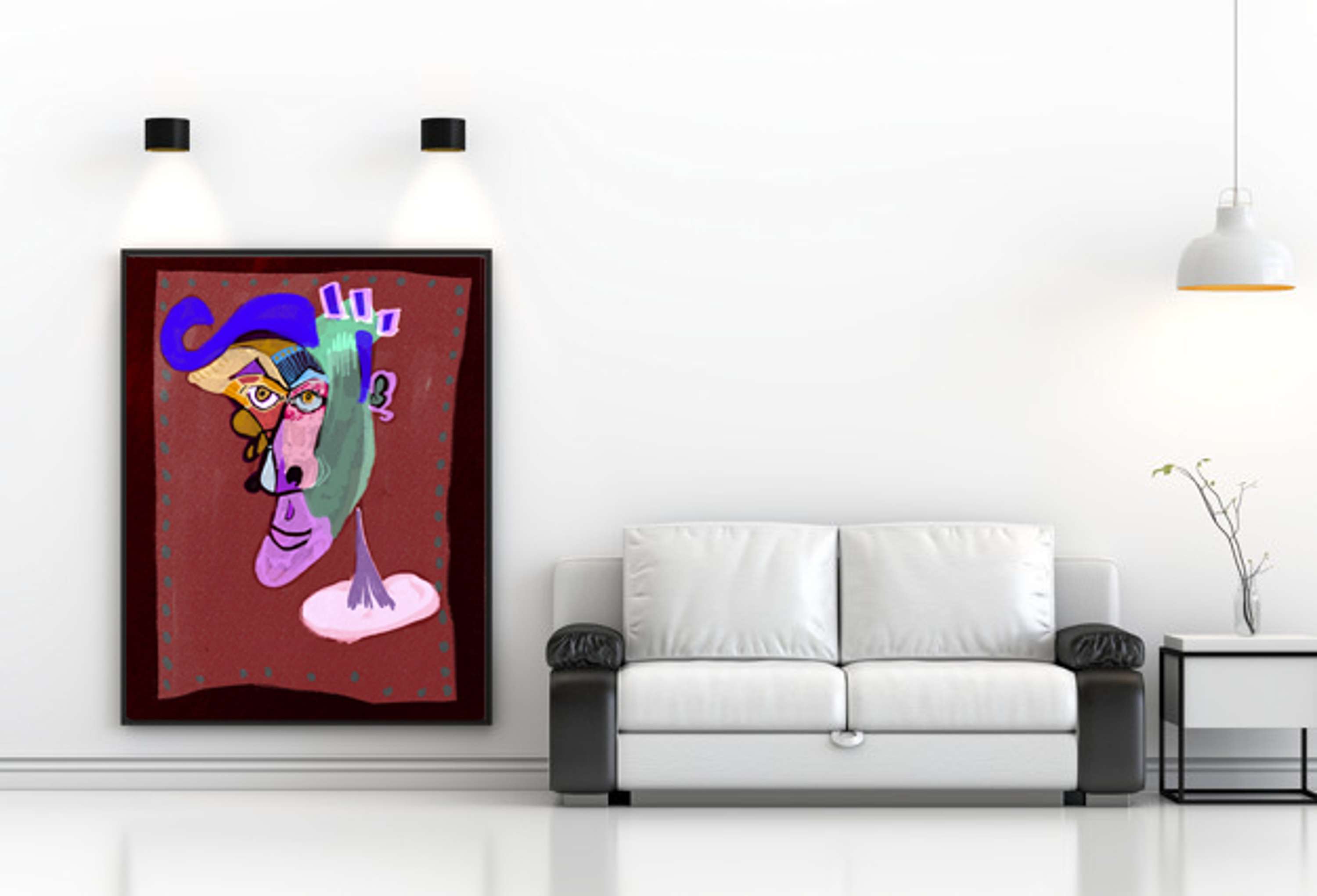 Abstract Artwork made from just a scribble by Lolly Atherton