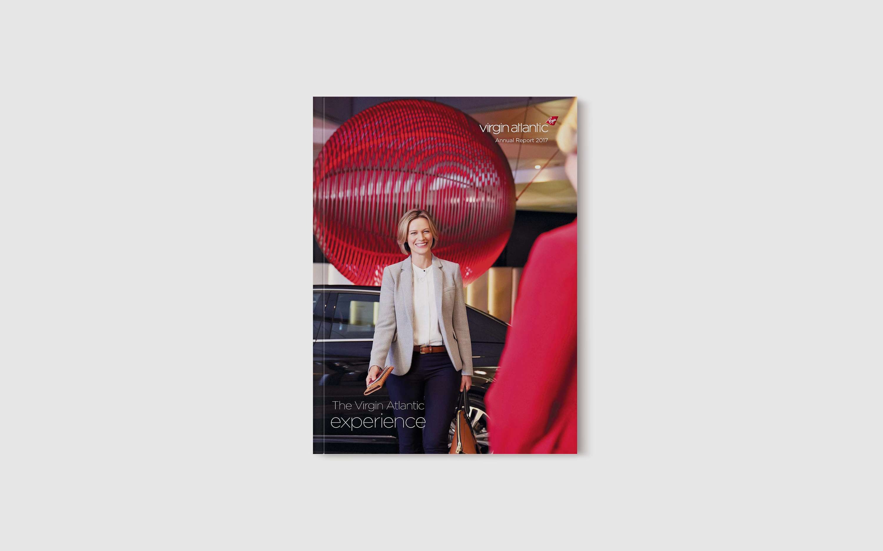 Design concept for Virgin Atlantic annual report by Mattias Blomberg