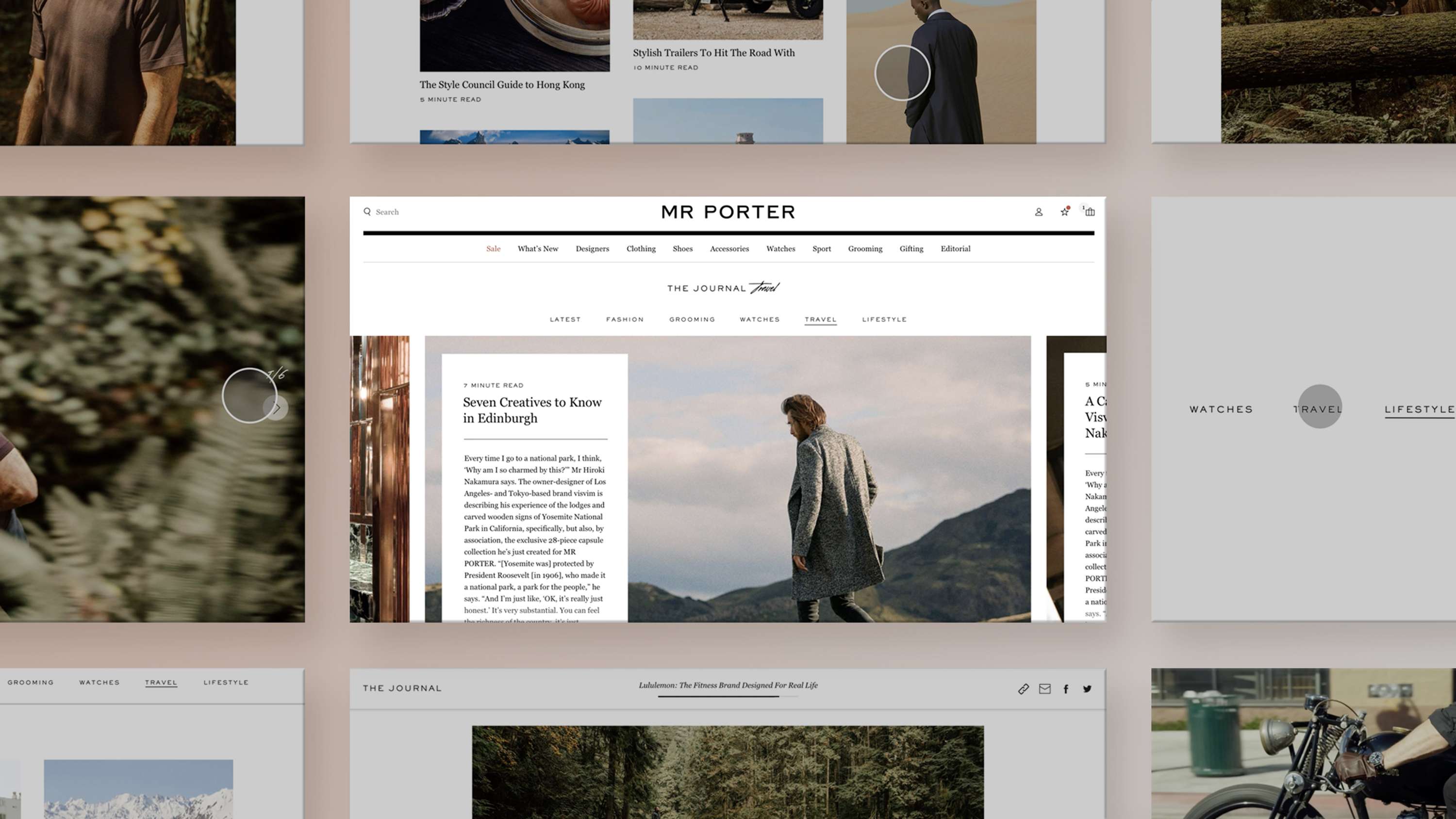 MR PORTER JOURNAL - Editorial Experience Design by Lena Chun