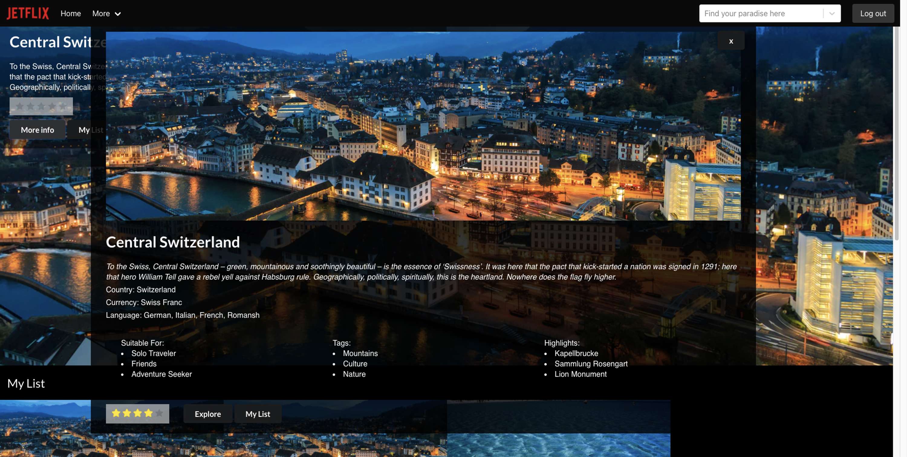 Project 3: Jetflix by Justine Solano