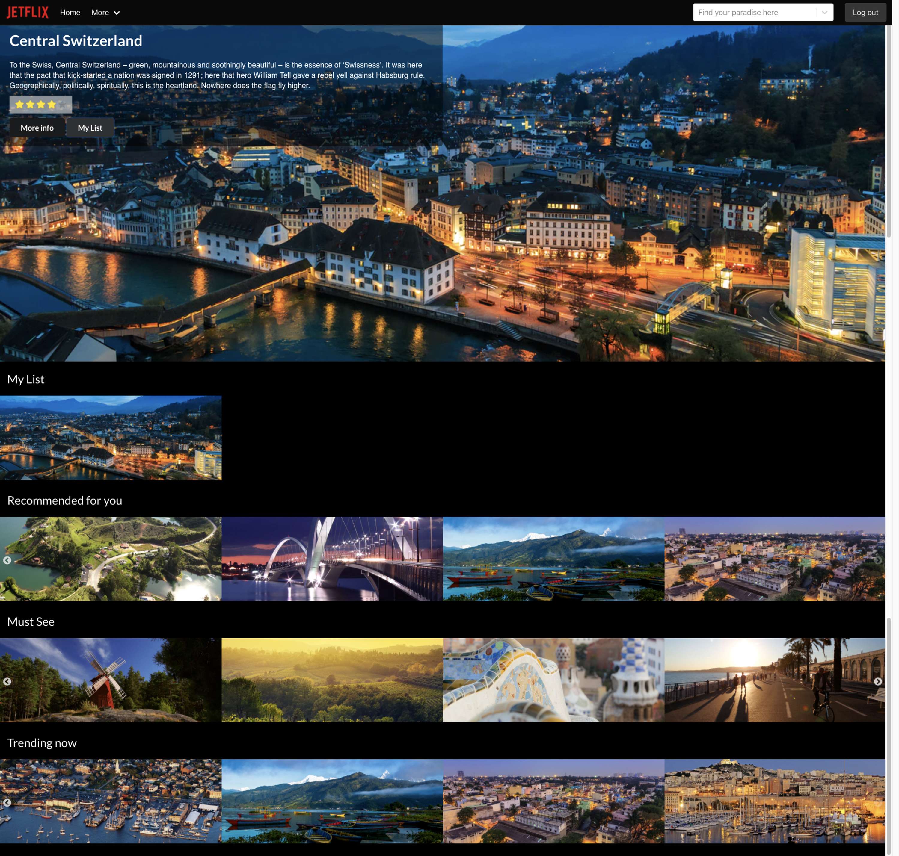 Project 3: Jetflix by Justine Solano