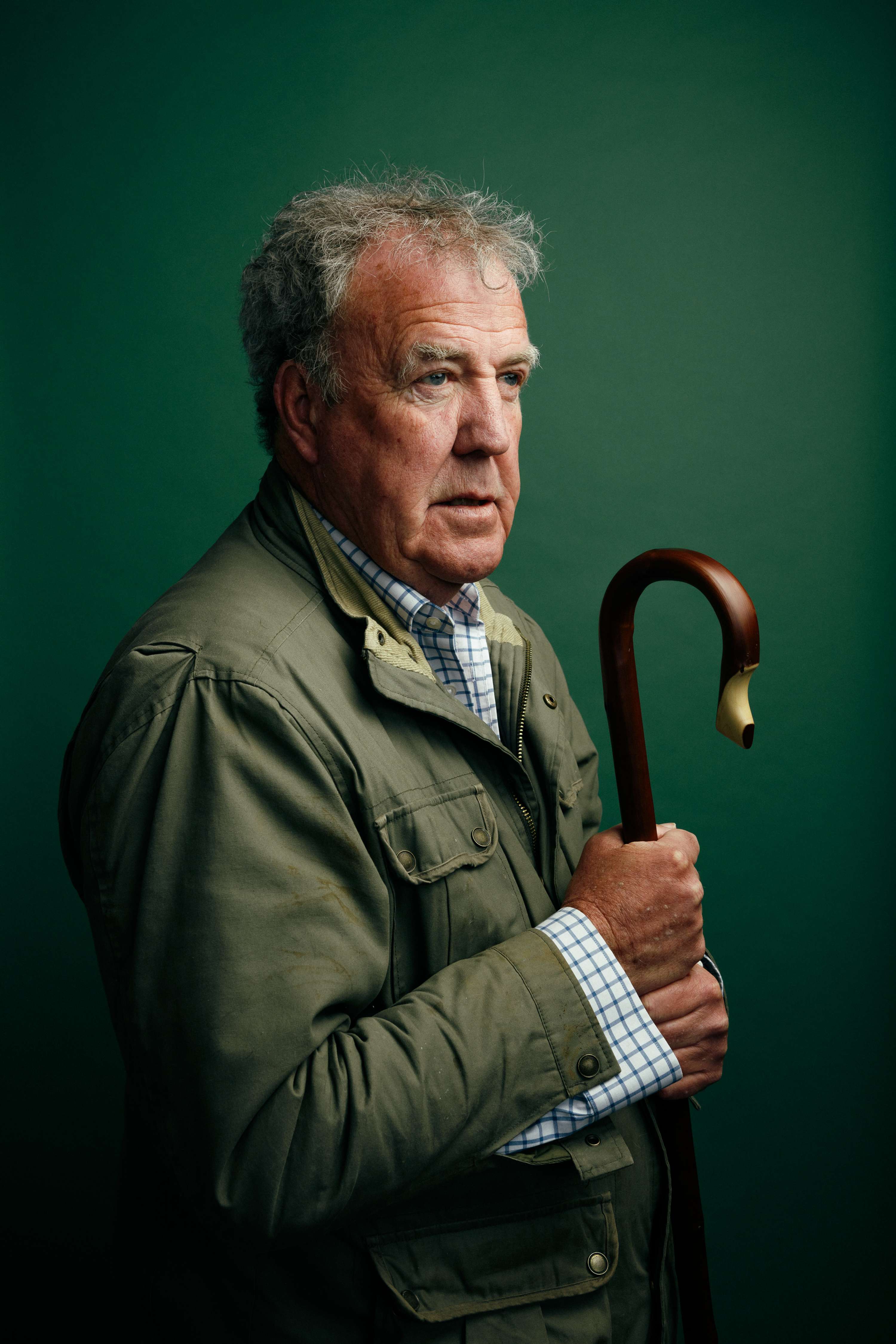 Jeremy Clarkson and a lamb - The Sunday Times Magazine by Charlie Clift