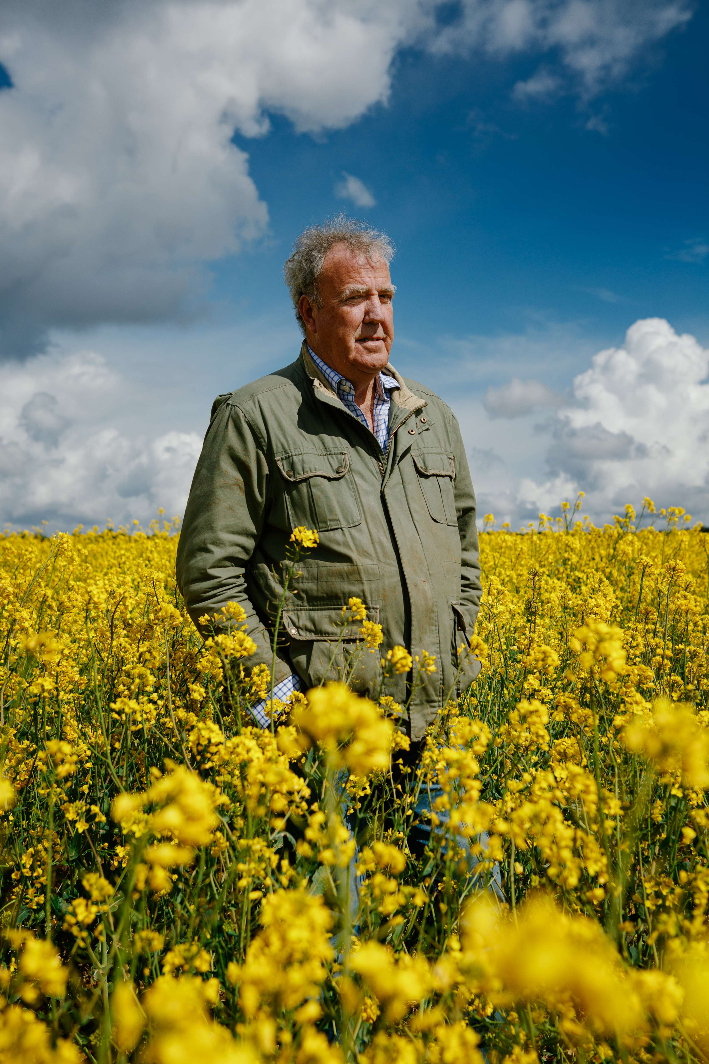 Jeremy Clarkson and a lamb - The Sunday Times Magazine by Charlie Clift