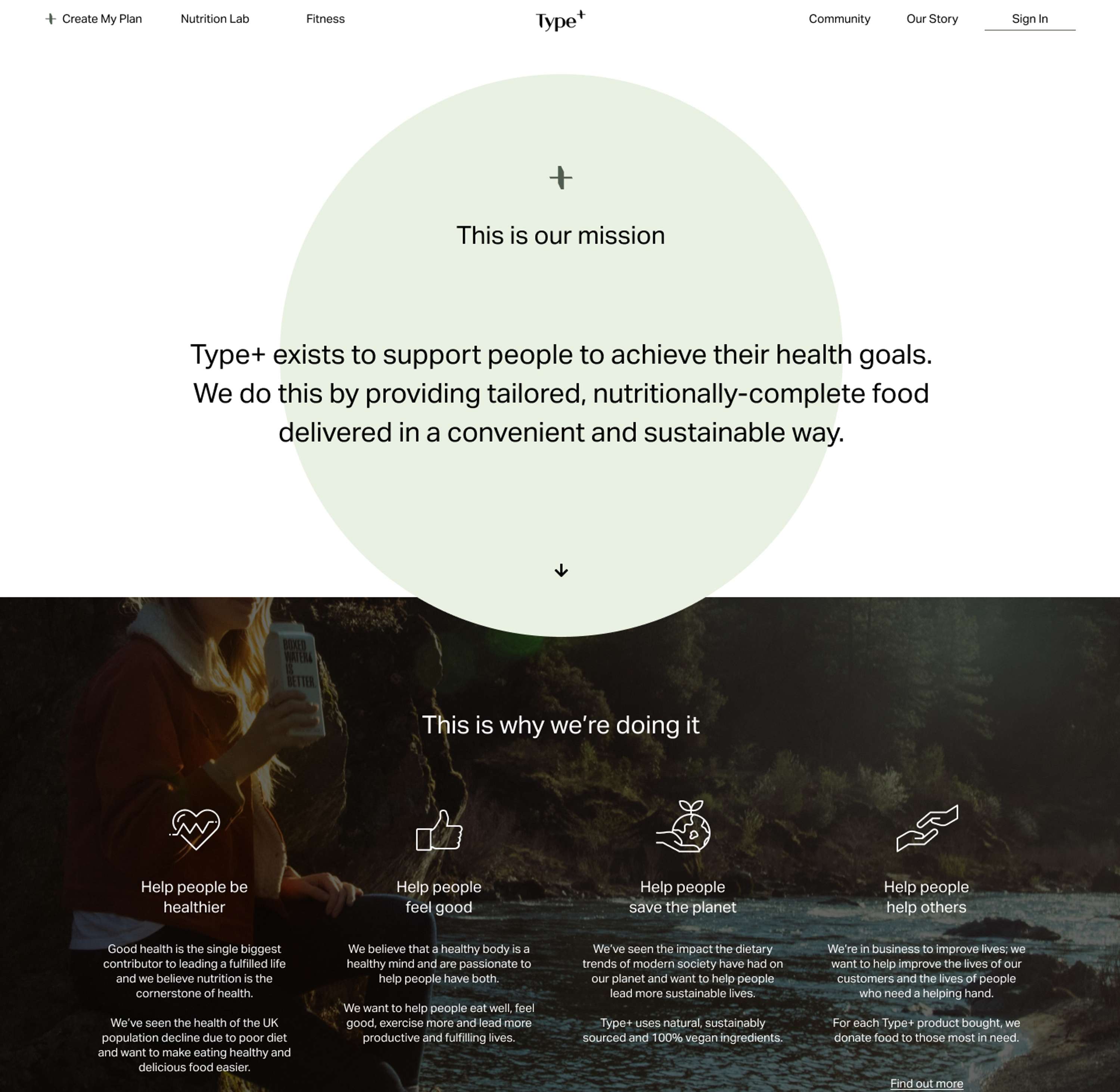 Type+ web design and development by Greta Rimdziute
