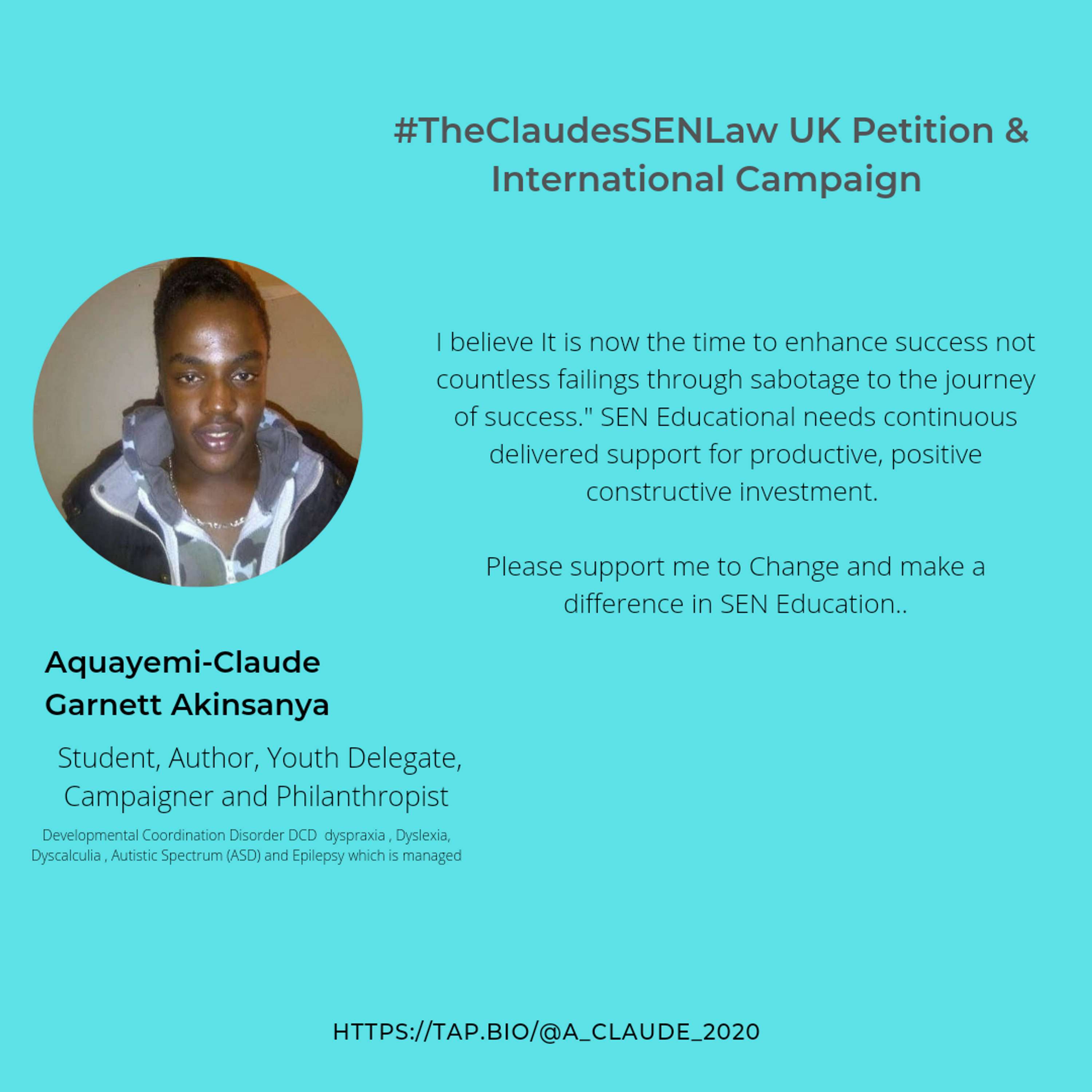 Important Message for Taking Action by Aquayemi-Claude Garnett Akinsanya