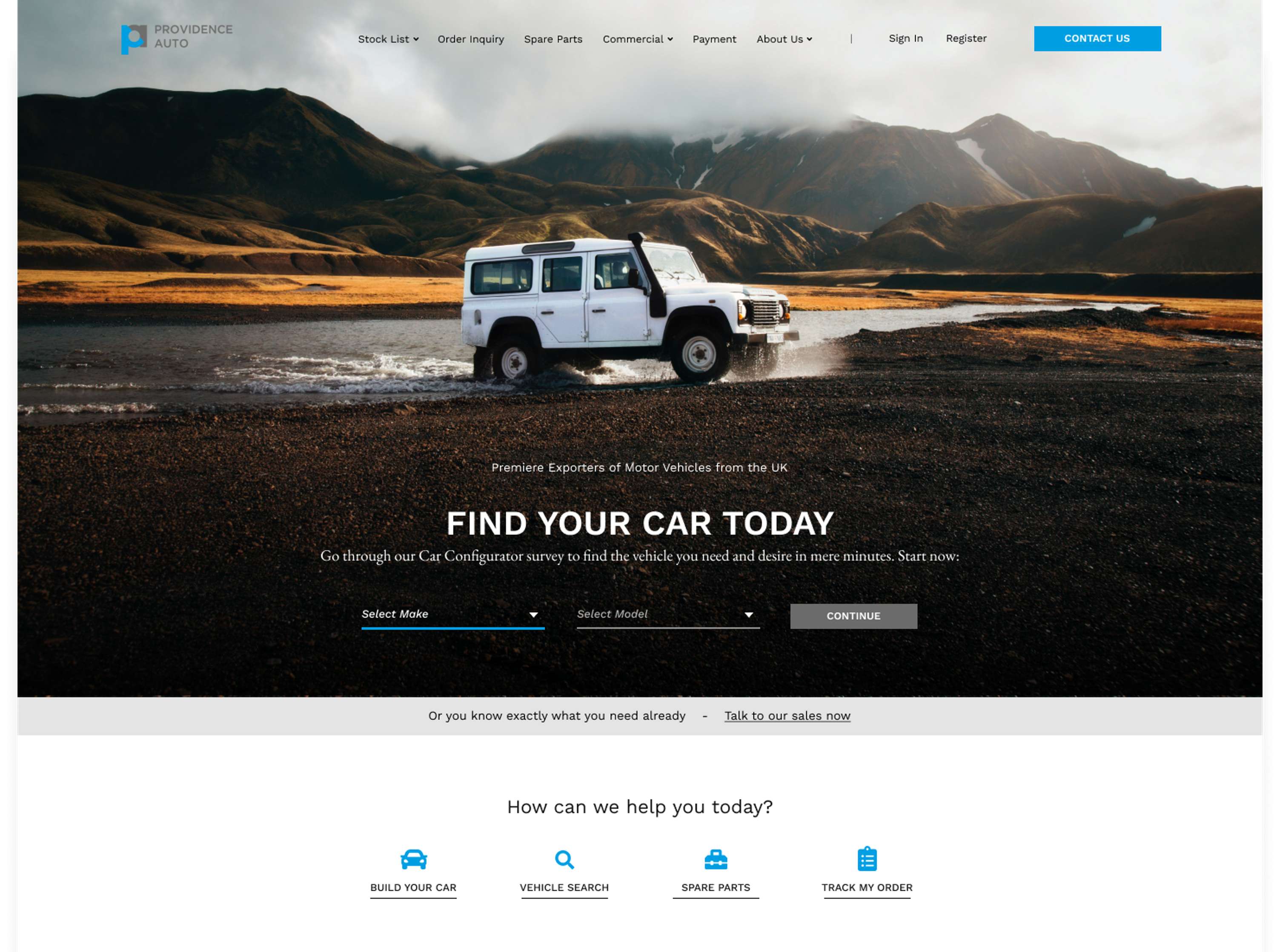 ProvidanceAuto web design & development by Greta Rimdziute