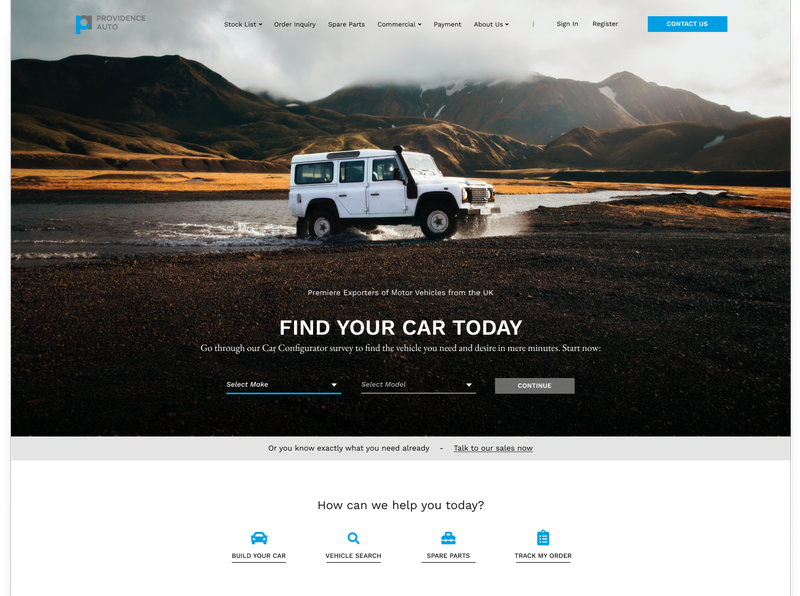 ProvidanceAuto web design & development by Greta Rimdziute