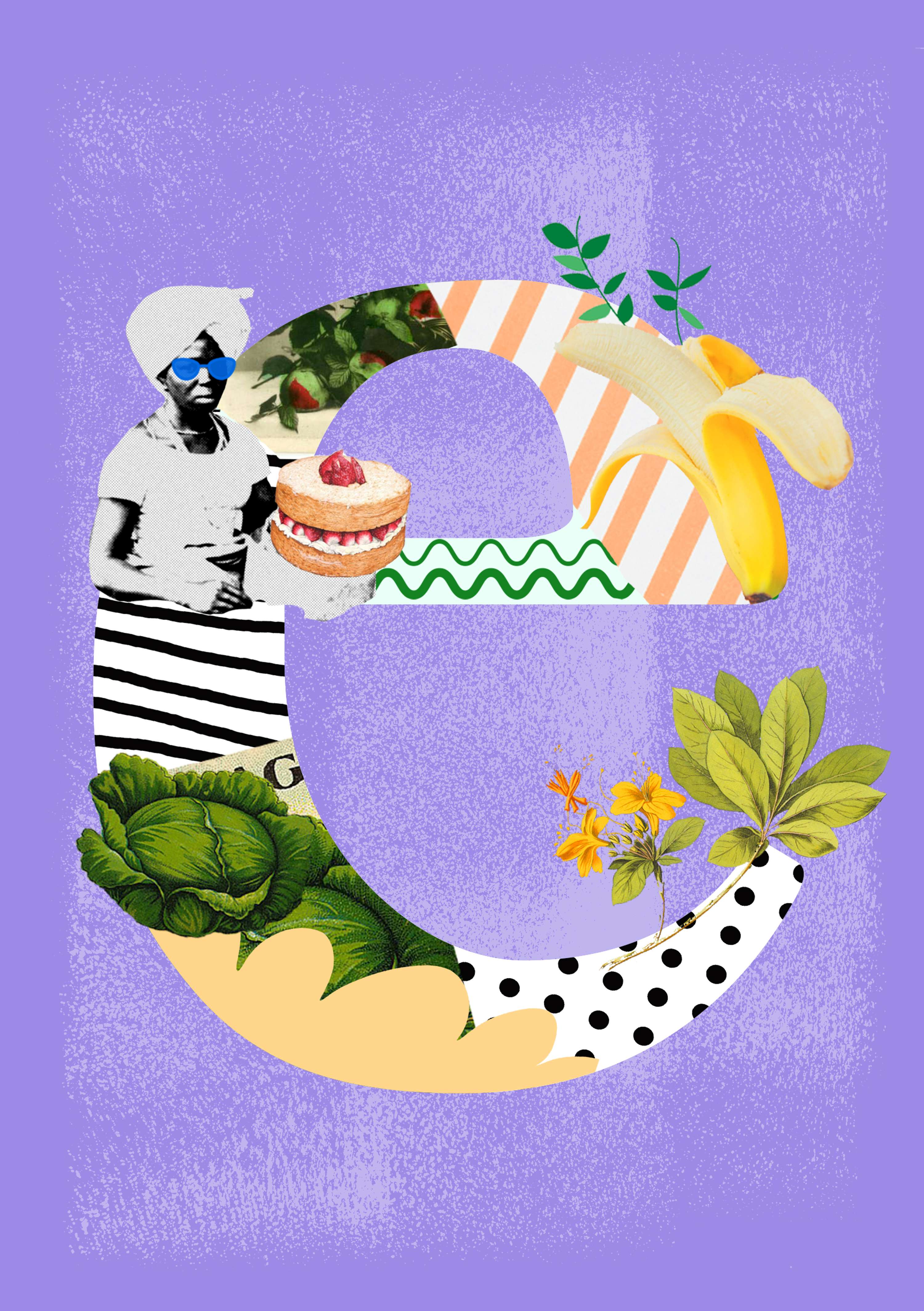 Collaged Typography by flavia felipe