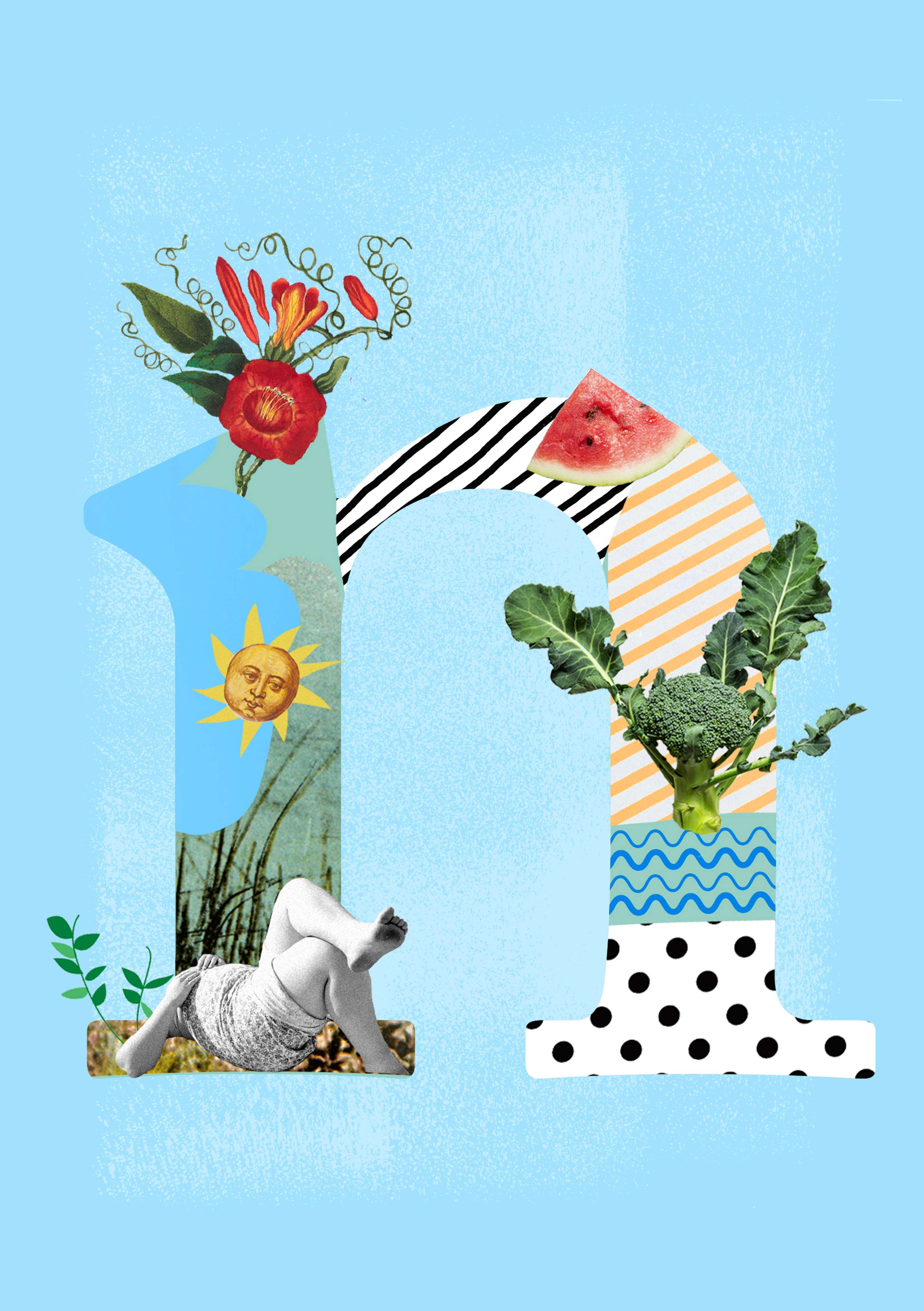Collaged Typography by flavia felipe