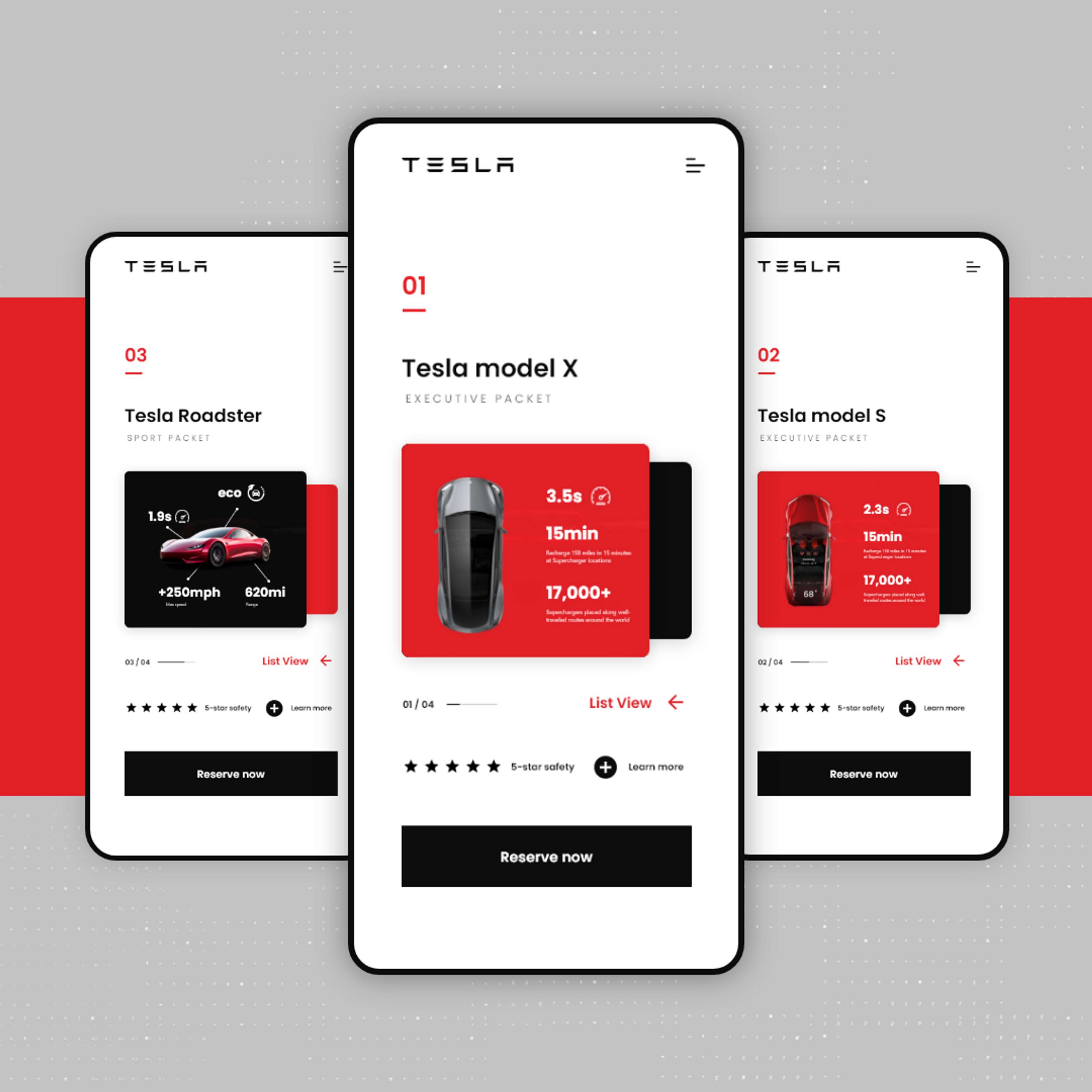 Tesla concept app design by Karlo Stipic