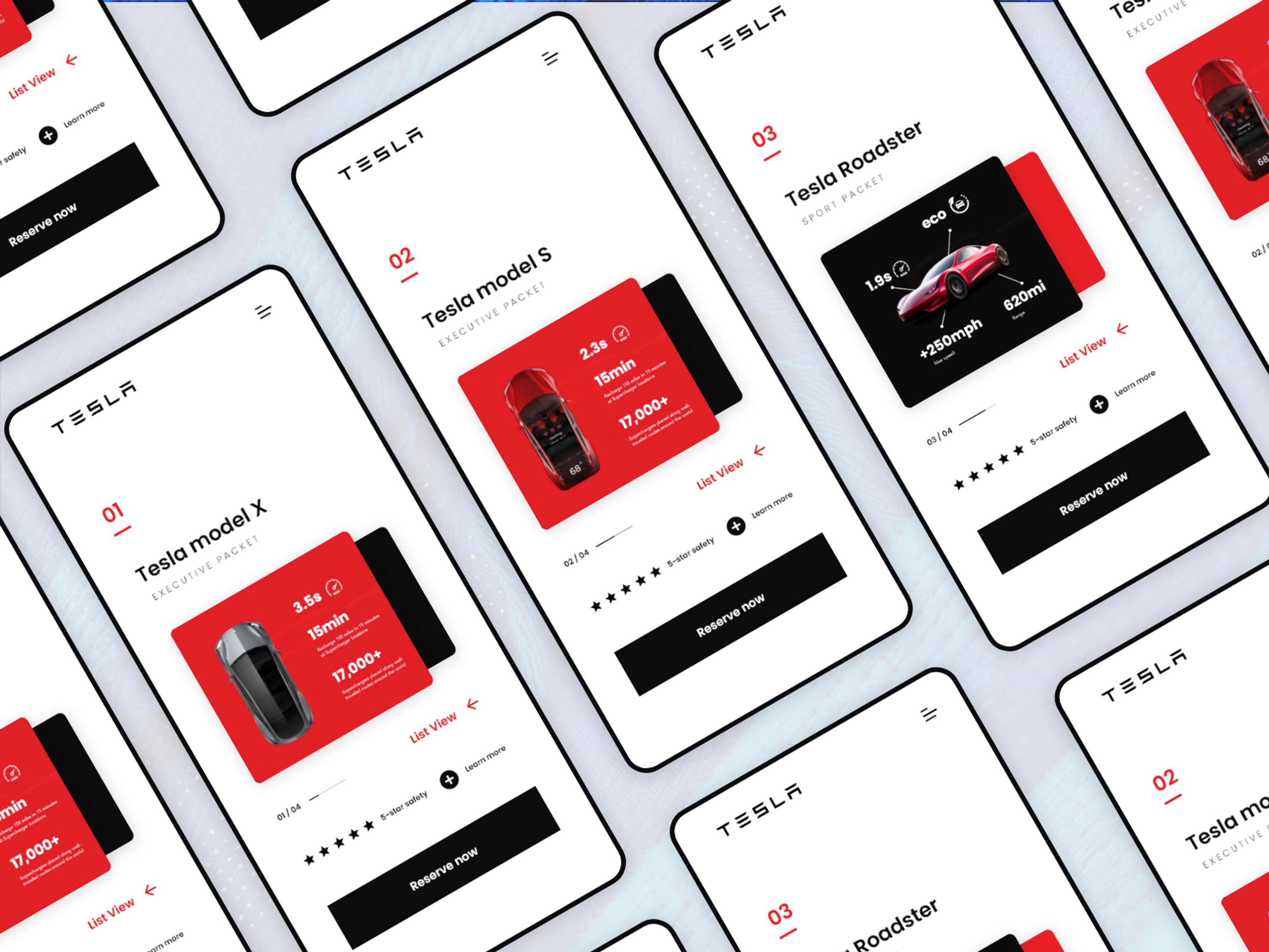 Tesla concept app design by Karlo Stipic