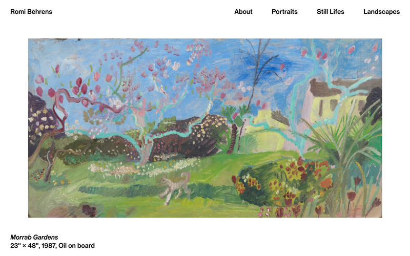 Romi Behrens Website by James Mckechnie