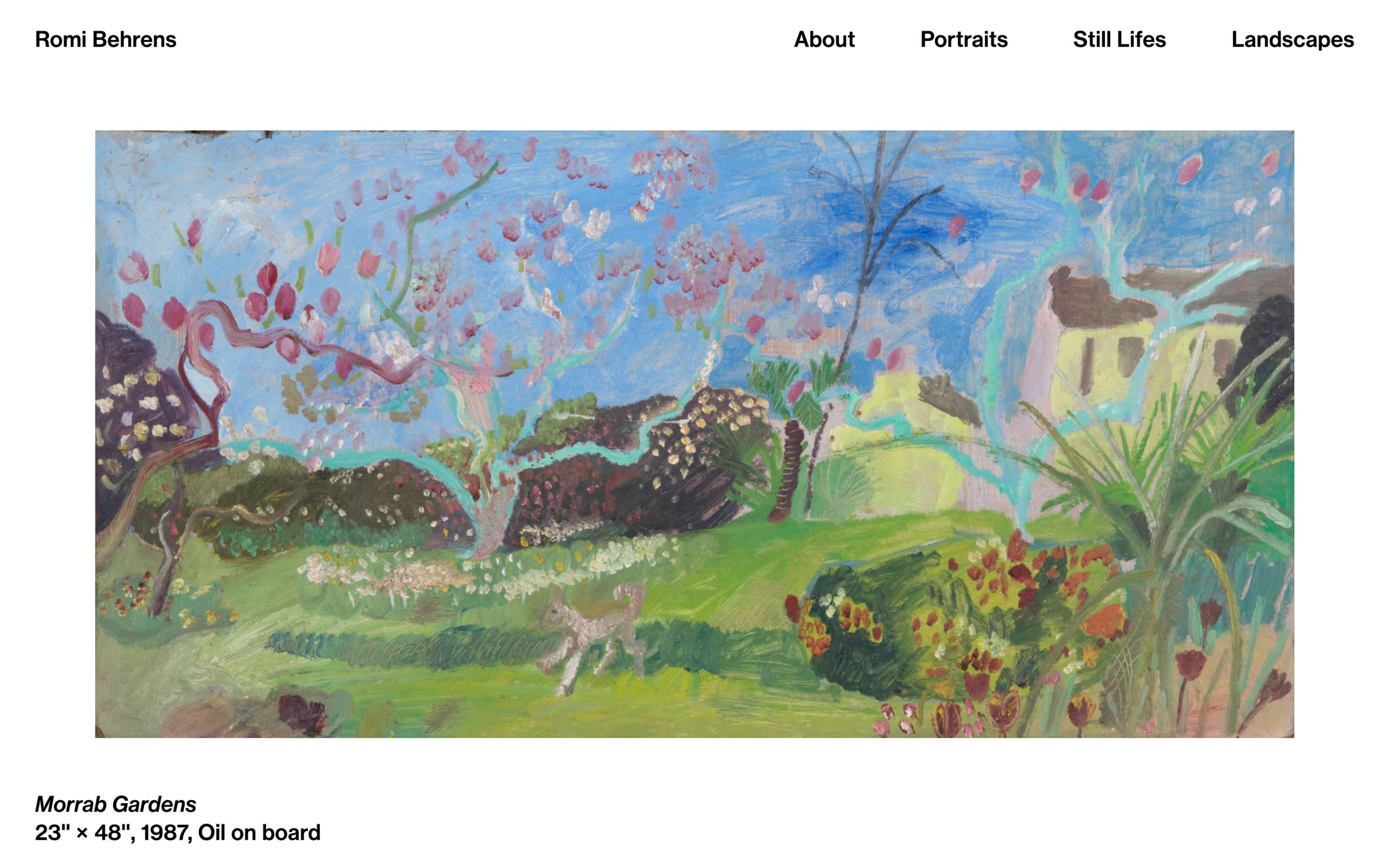 Romi Behrens Website by James Mckechnie