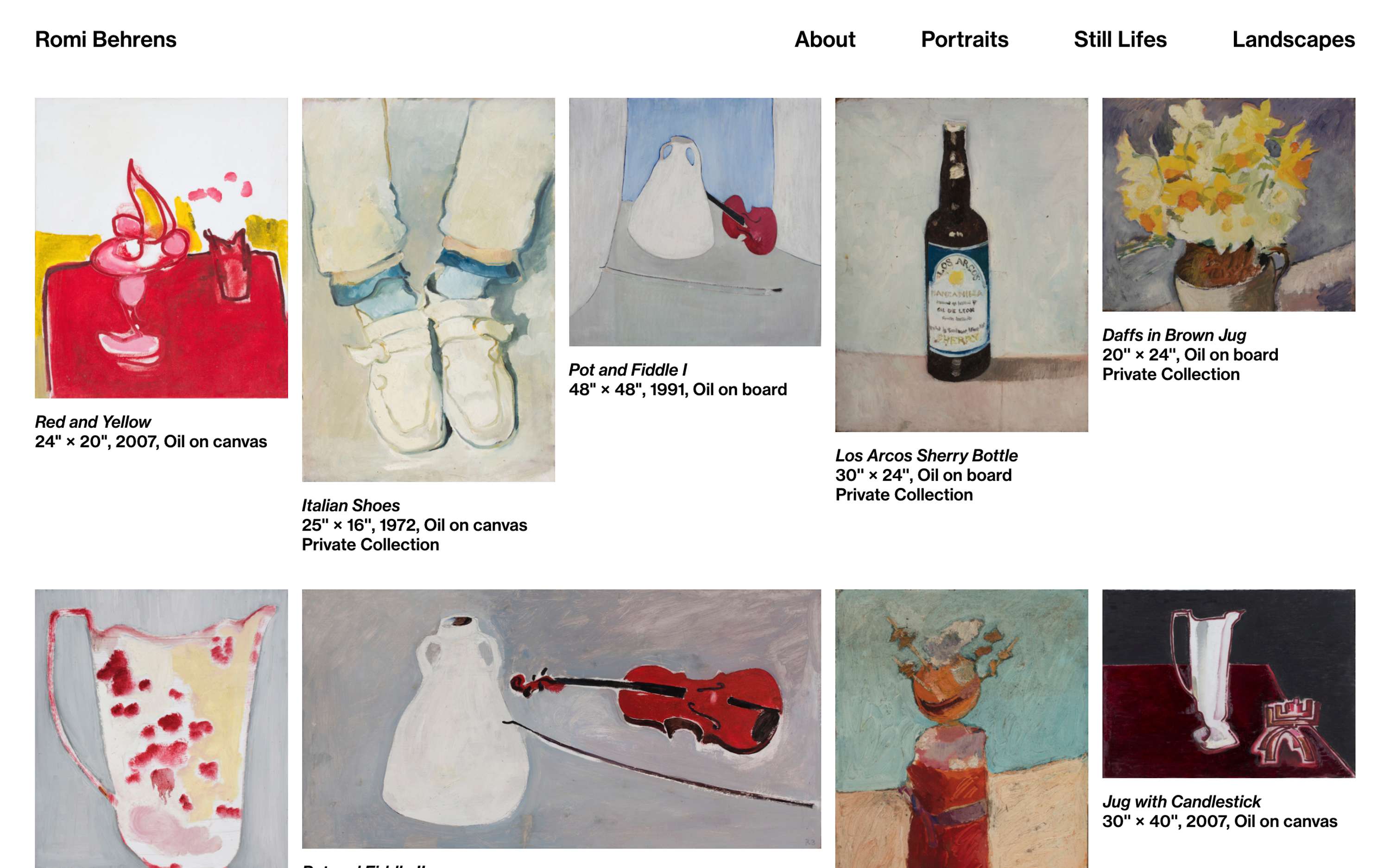 Romi Behrens Website by James Mckechnie