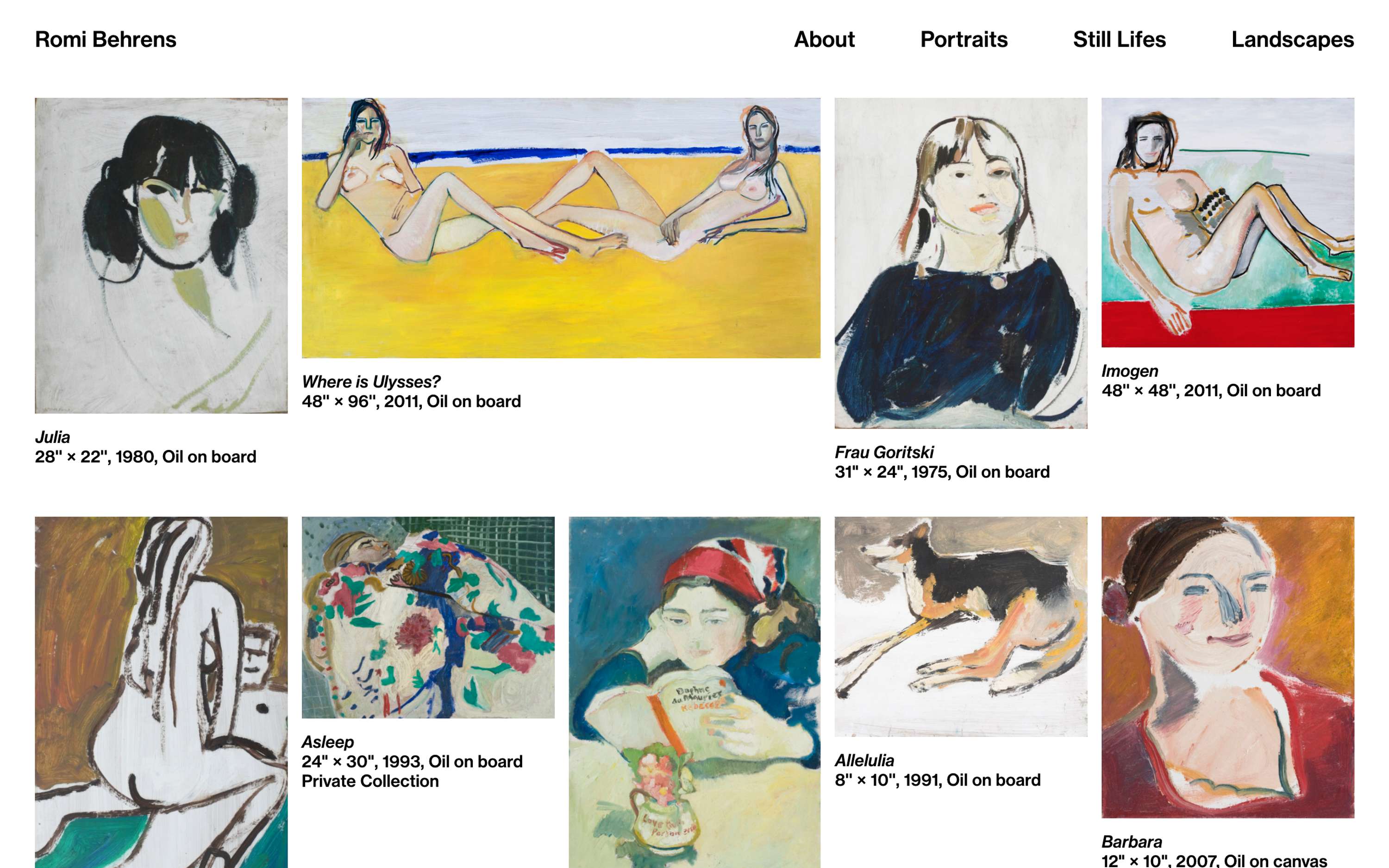Romi Behrens Website by James Mckechnie