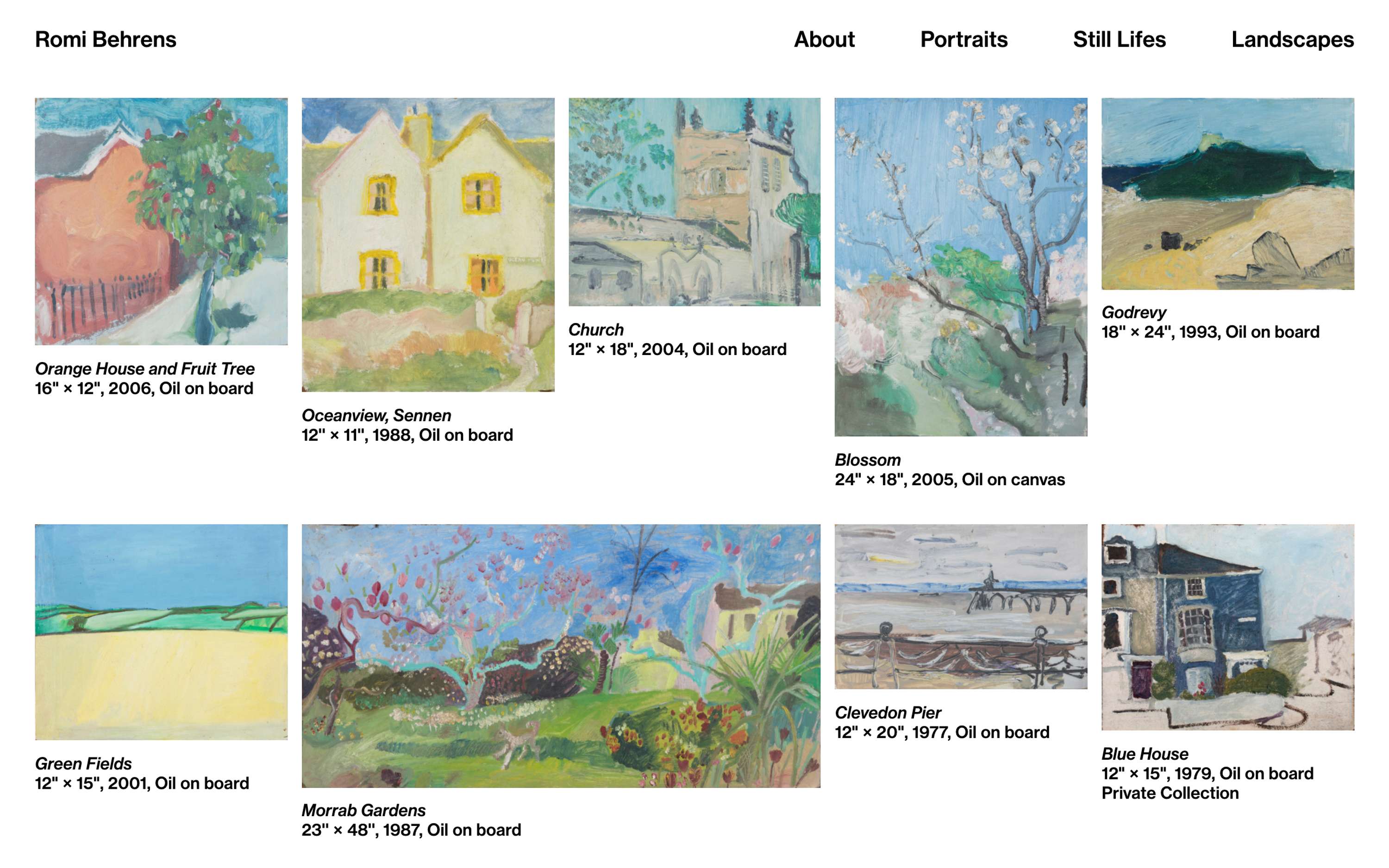 Romi Behrens Website by James Mckechnie
