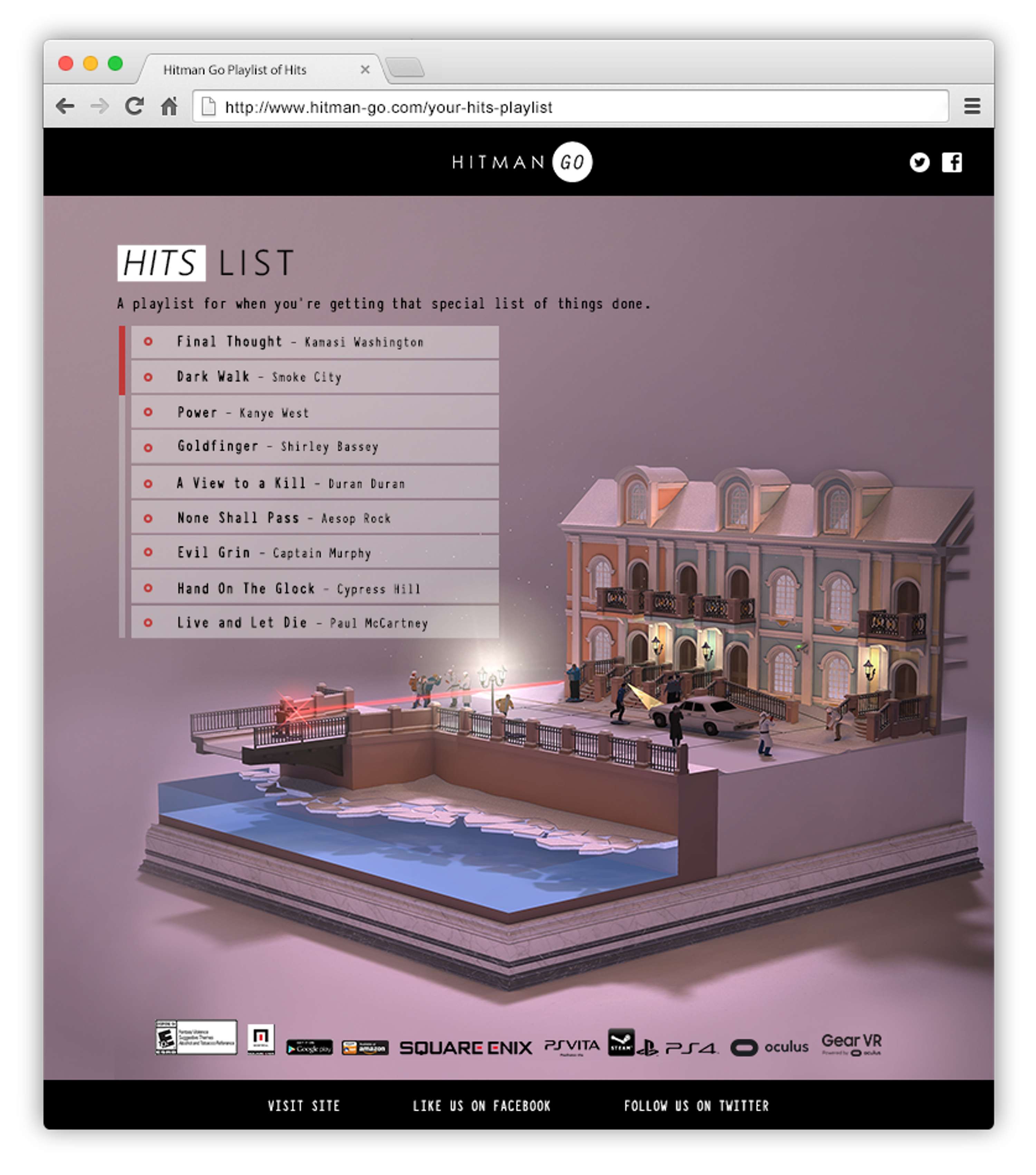 Square Enix - 'Hitman Go' x Spotify by Heliena Hagos
