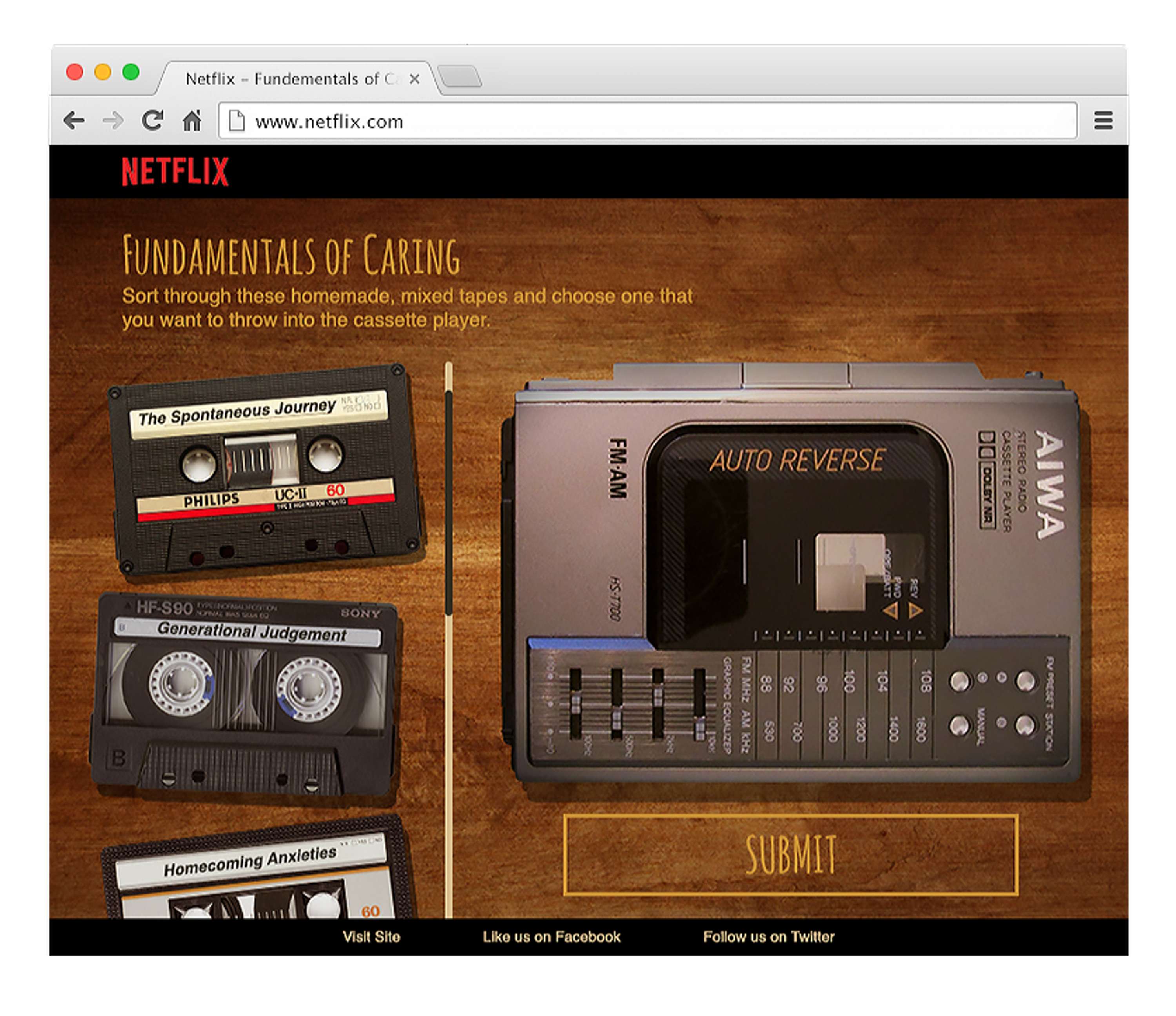 Netflix -'Fundamentals of Caring' x Spotify by Heliena Hagos
