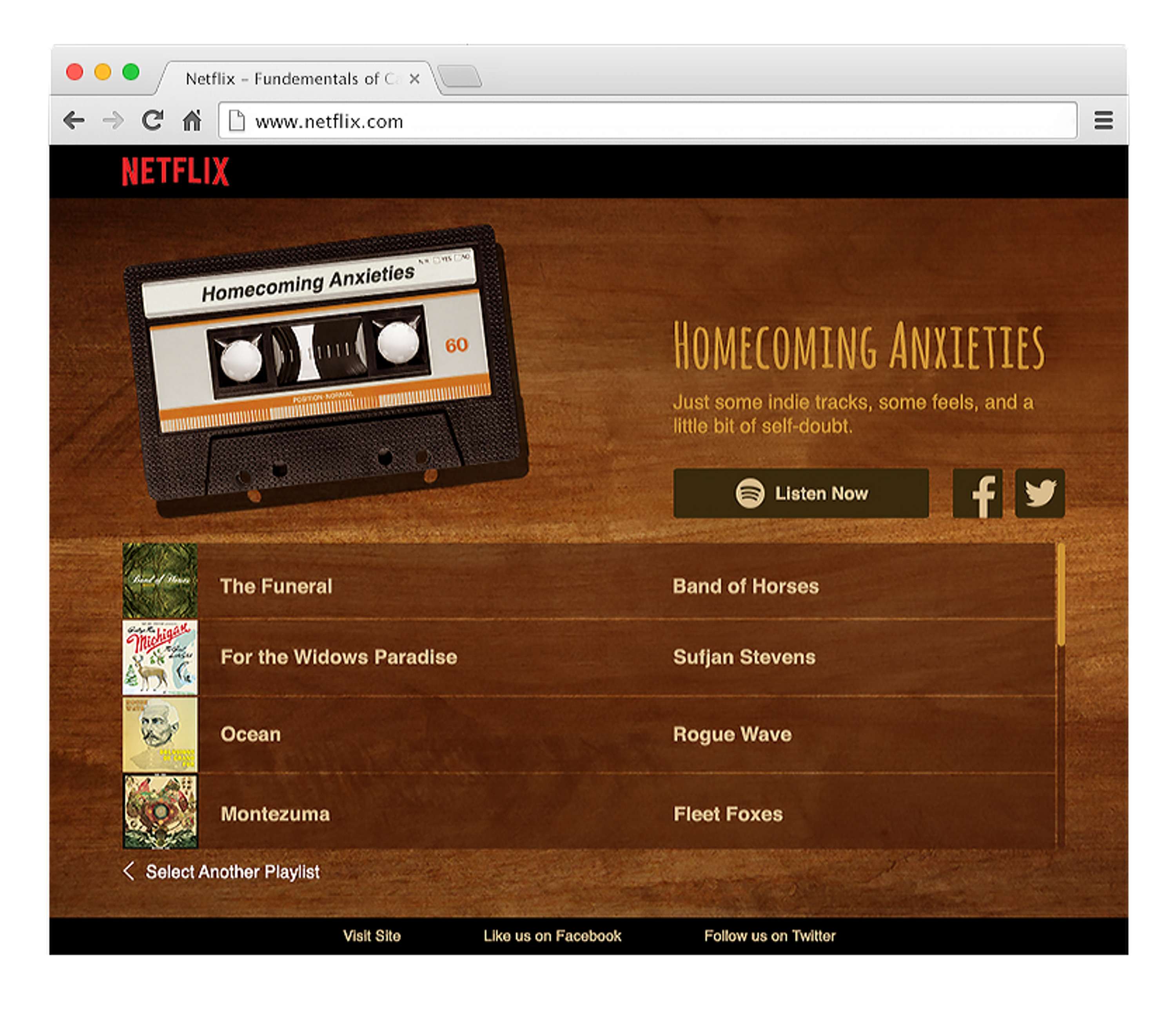 Netflix -'Fundamentals of Caring' x Spotify by Heliena Hagos