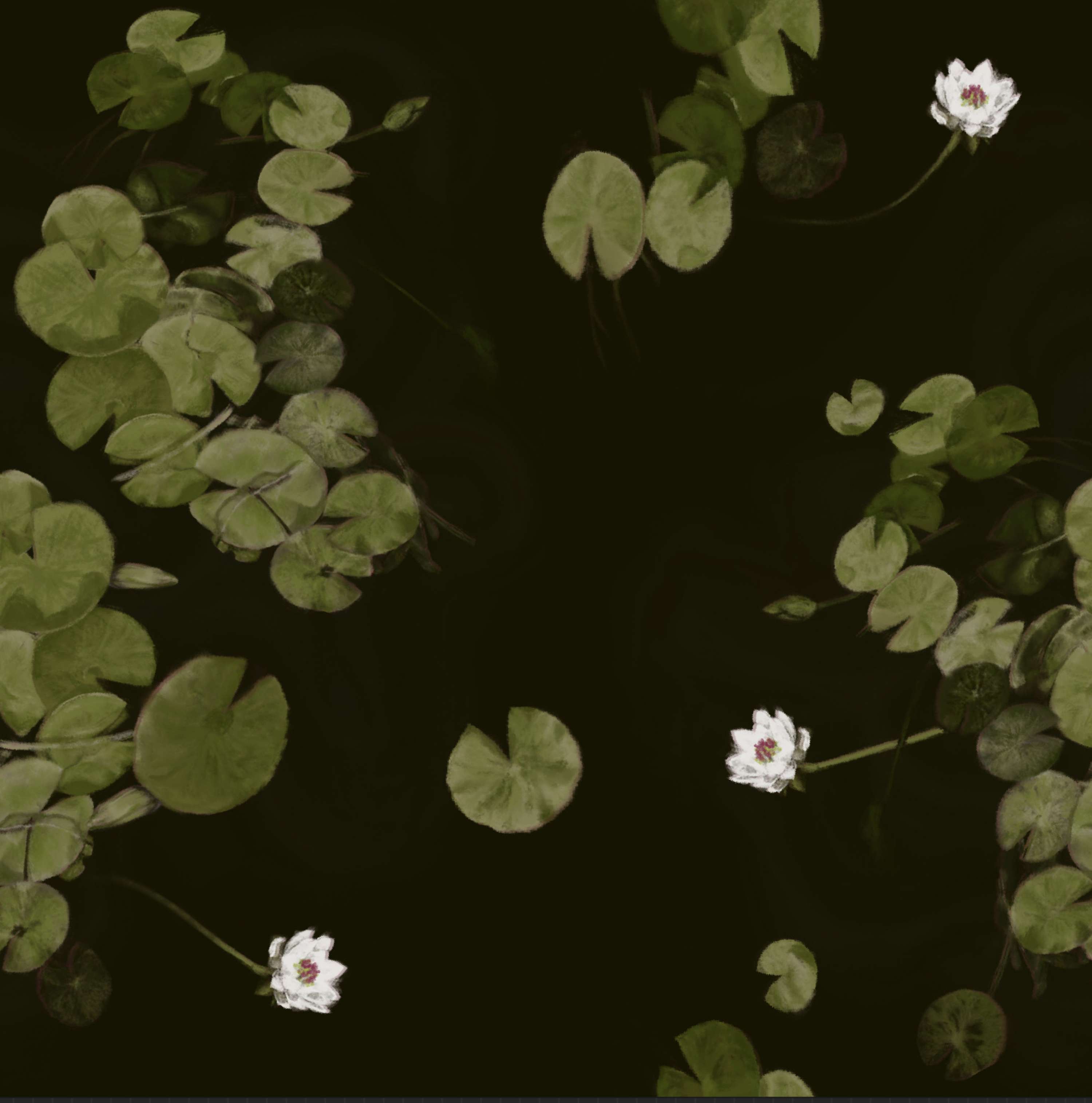 Textile pattern design by Malika Jaii
