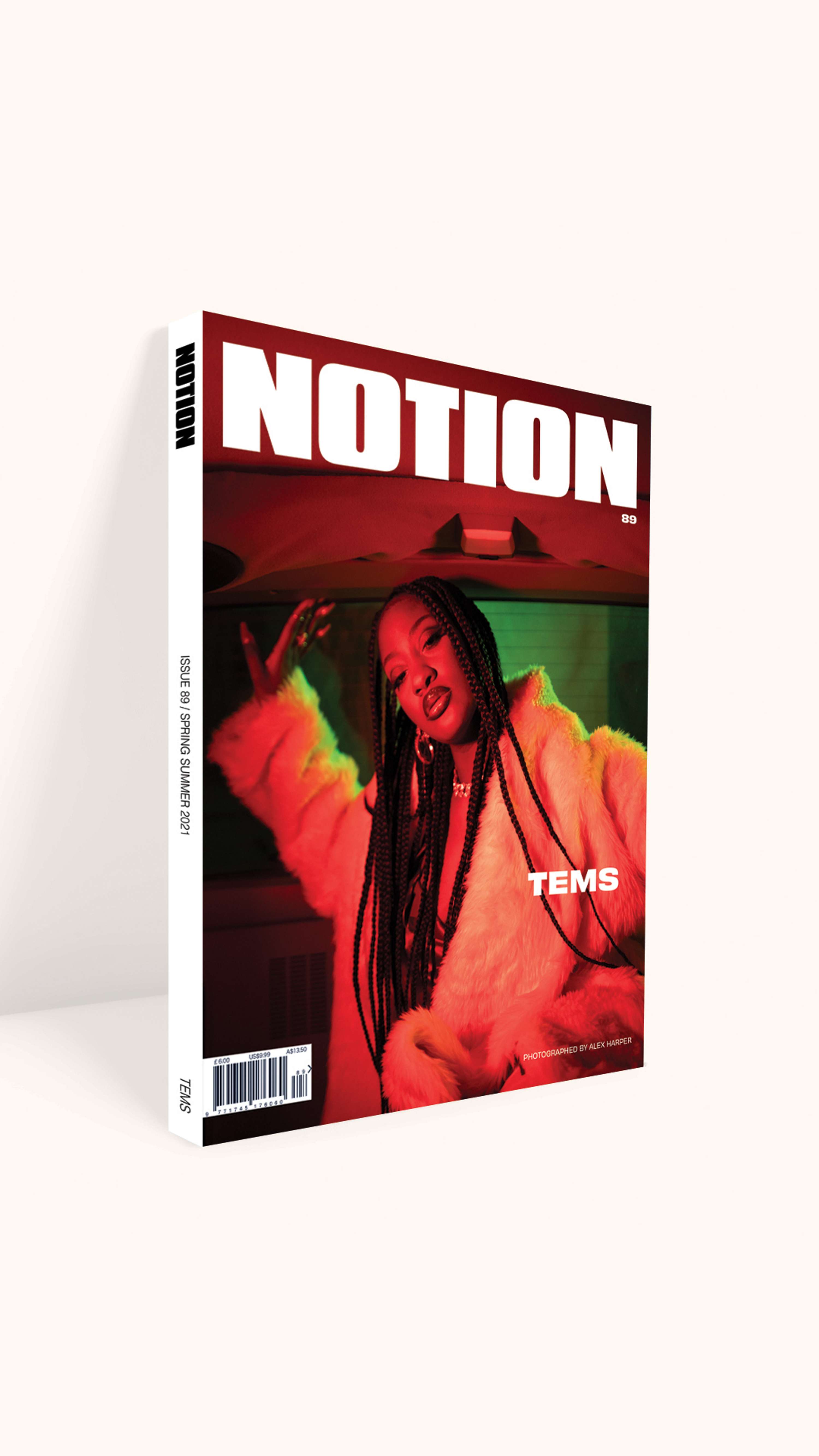 Tems x NOTION Magazine by Chioma Ezeh