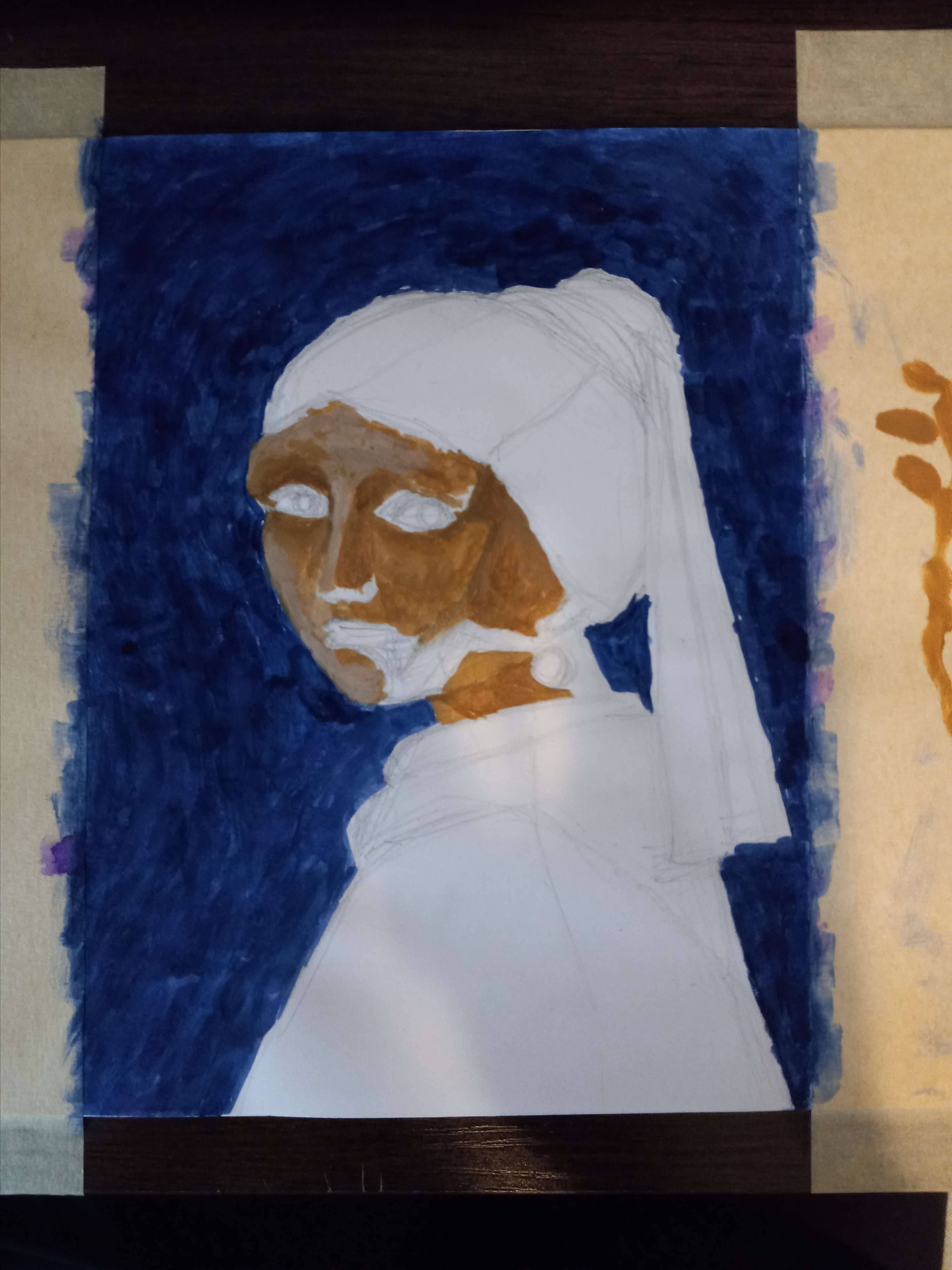 Girl with a Pearl Earring interpretation by Tevin Mukudi
