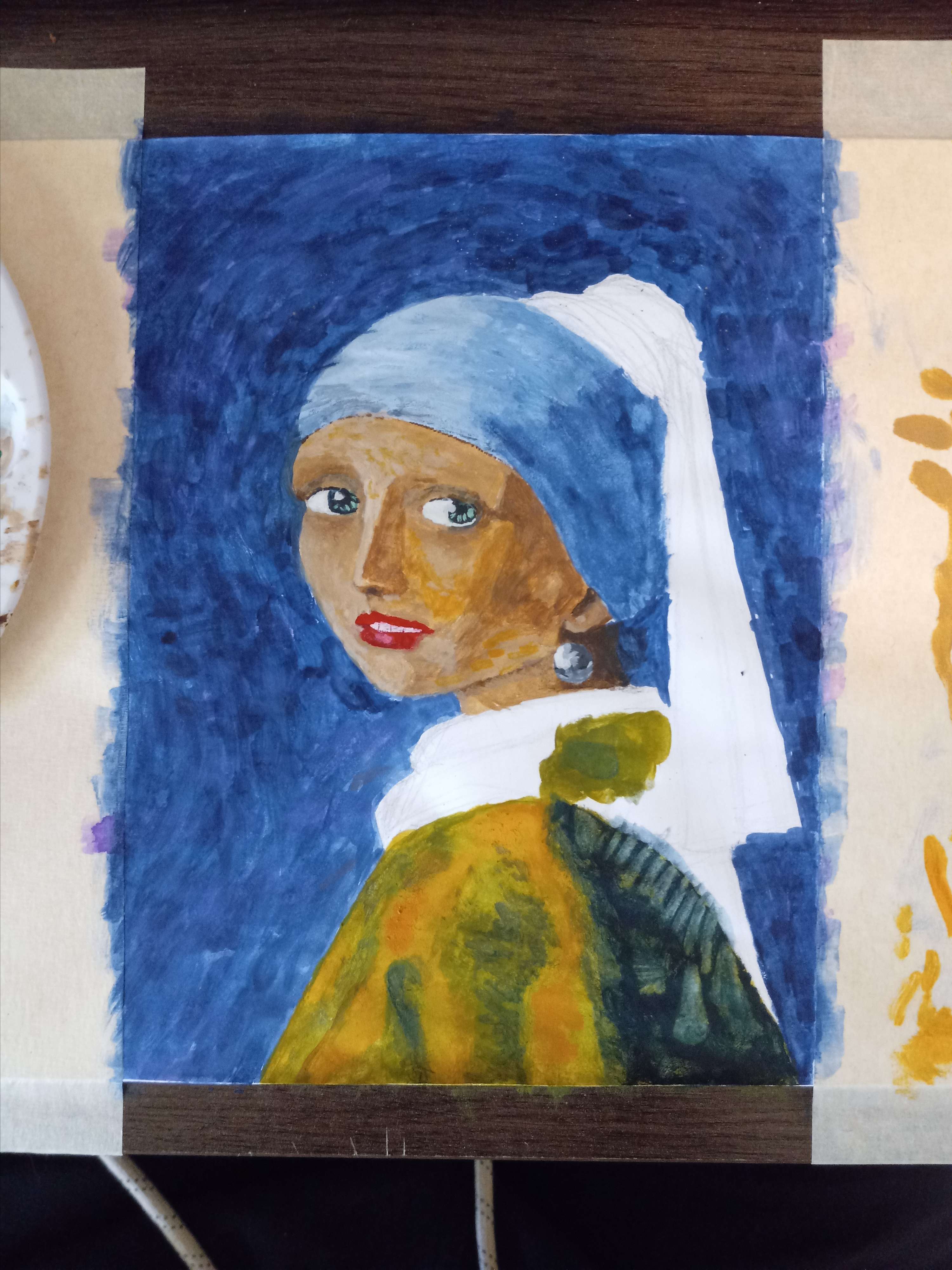 Girl with a Pearl Earring interpretation by Tevin Mukudi