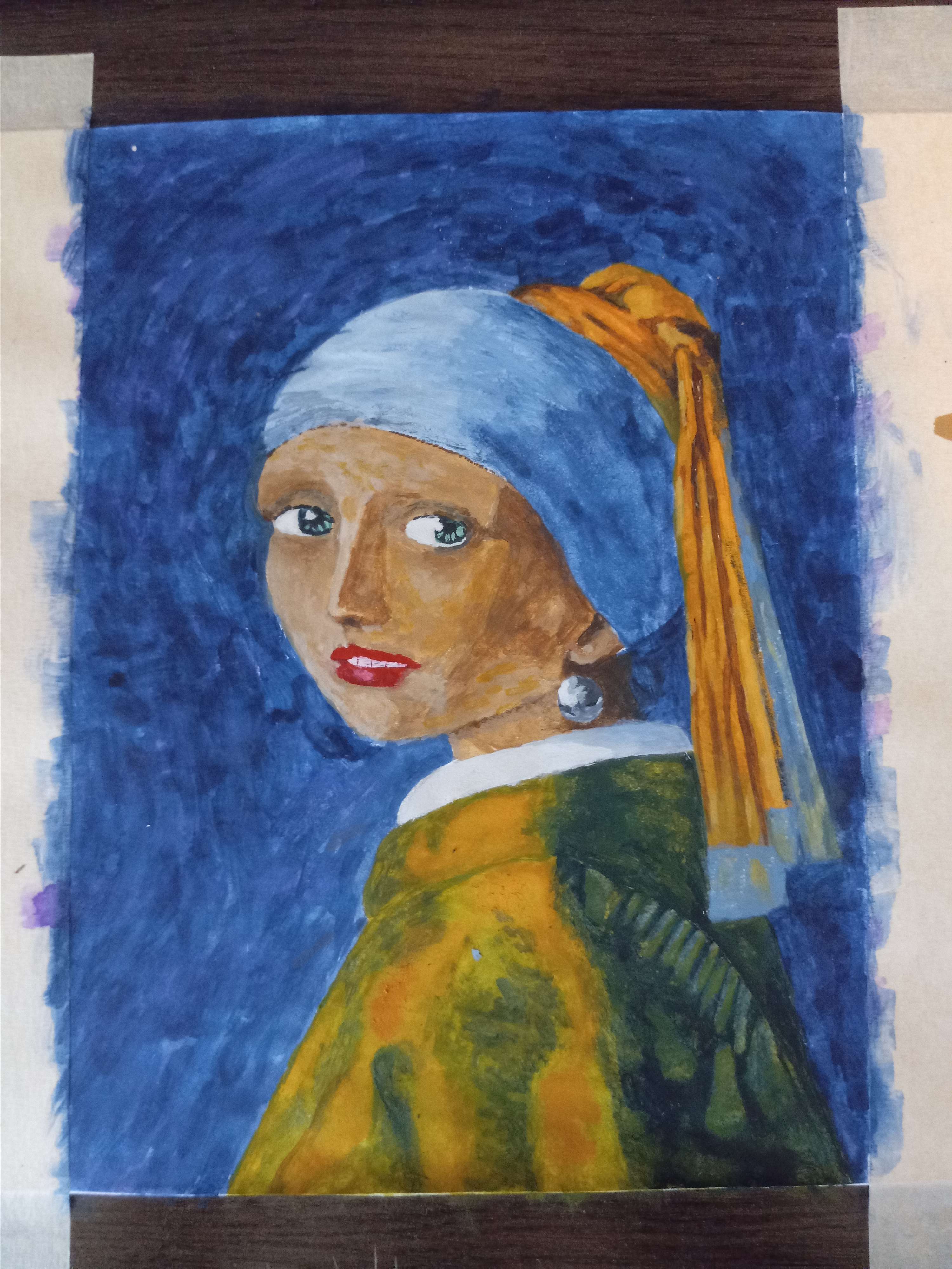 Girl with a Pearl Earring interpretation by Tevin Mukudi