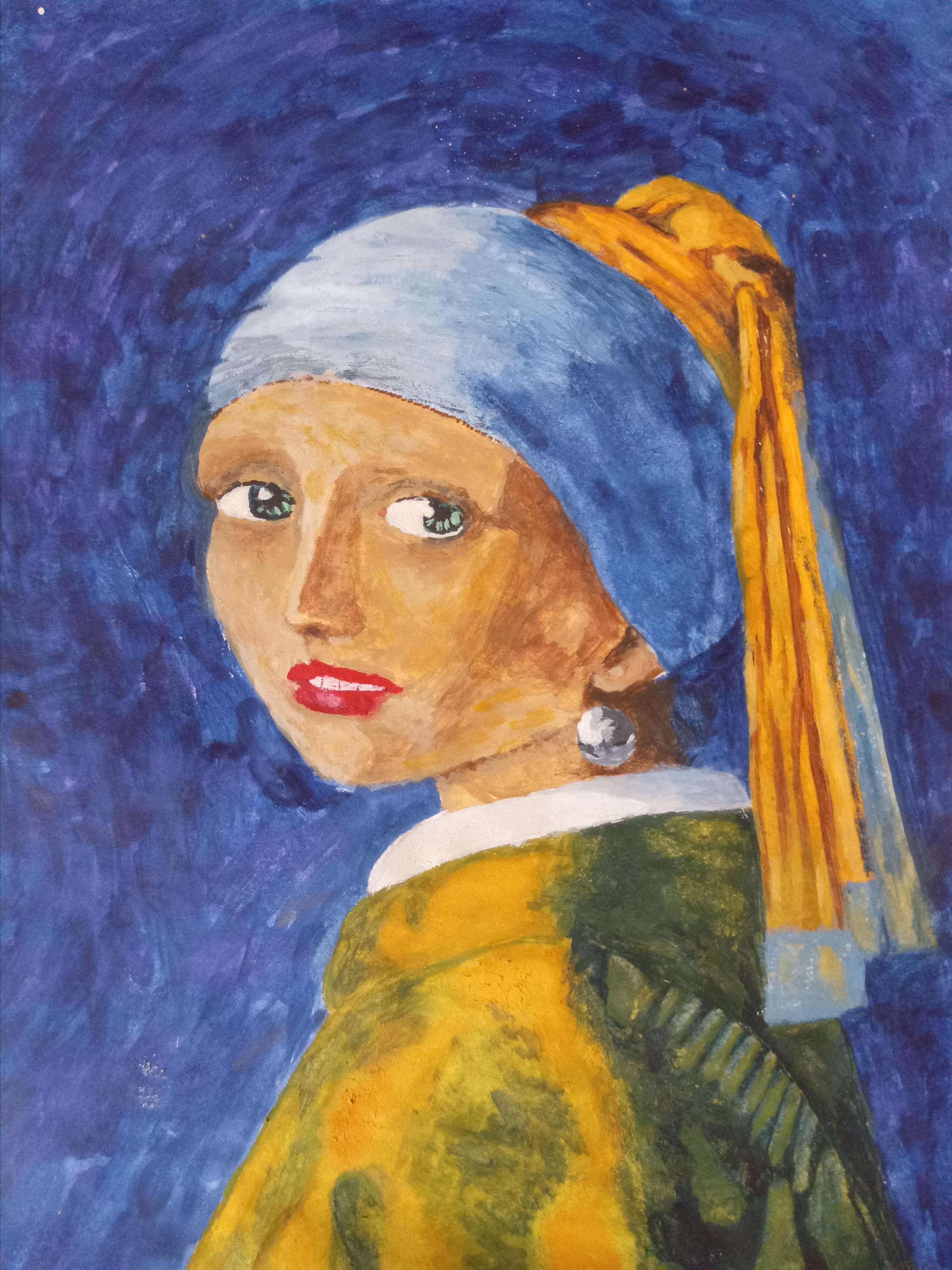 Girl with a Pearl Earring interpretation by Tevin Mukudi