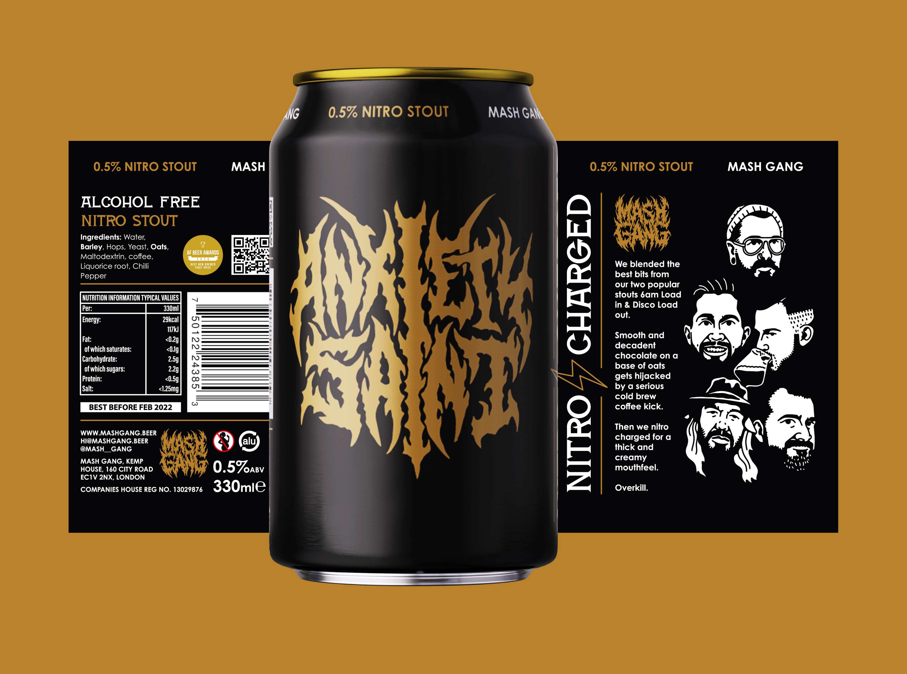 Can Label Design | Mash Gang by Lucinda Livingstone