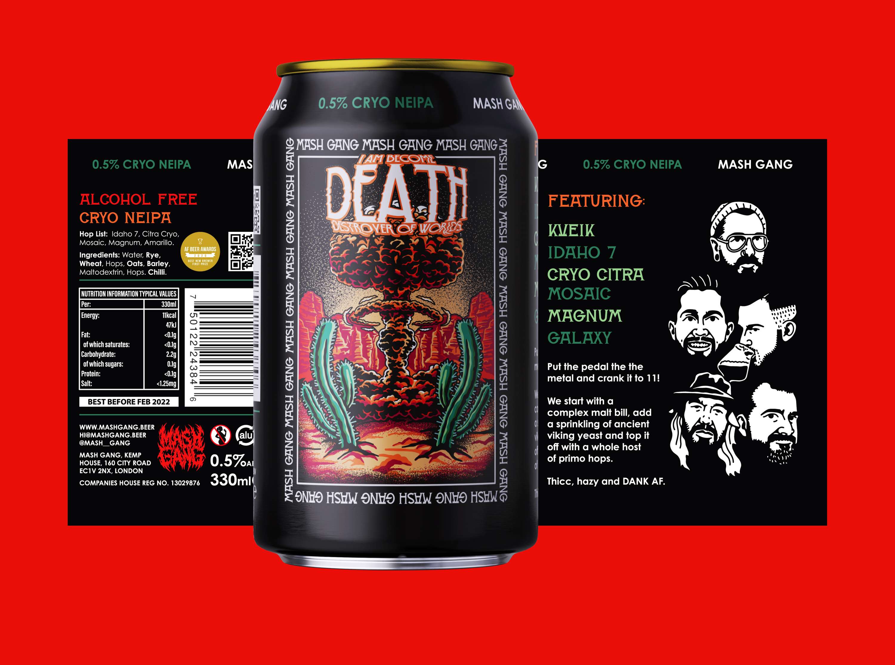 Can Label Design | Mash Gang by Lucinda Livingstone