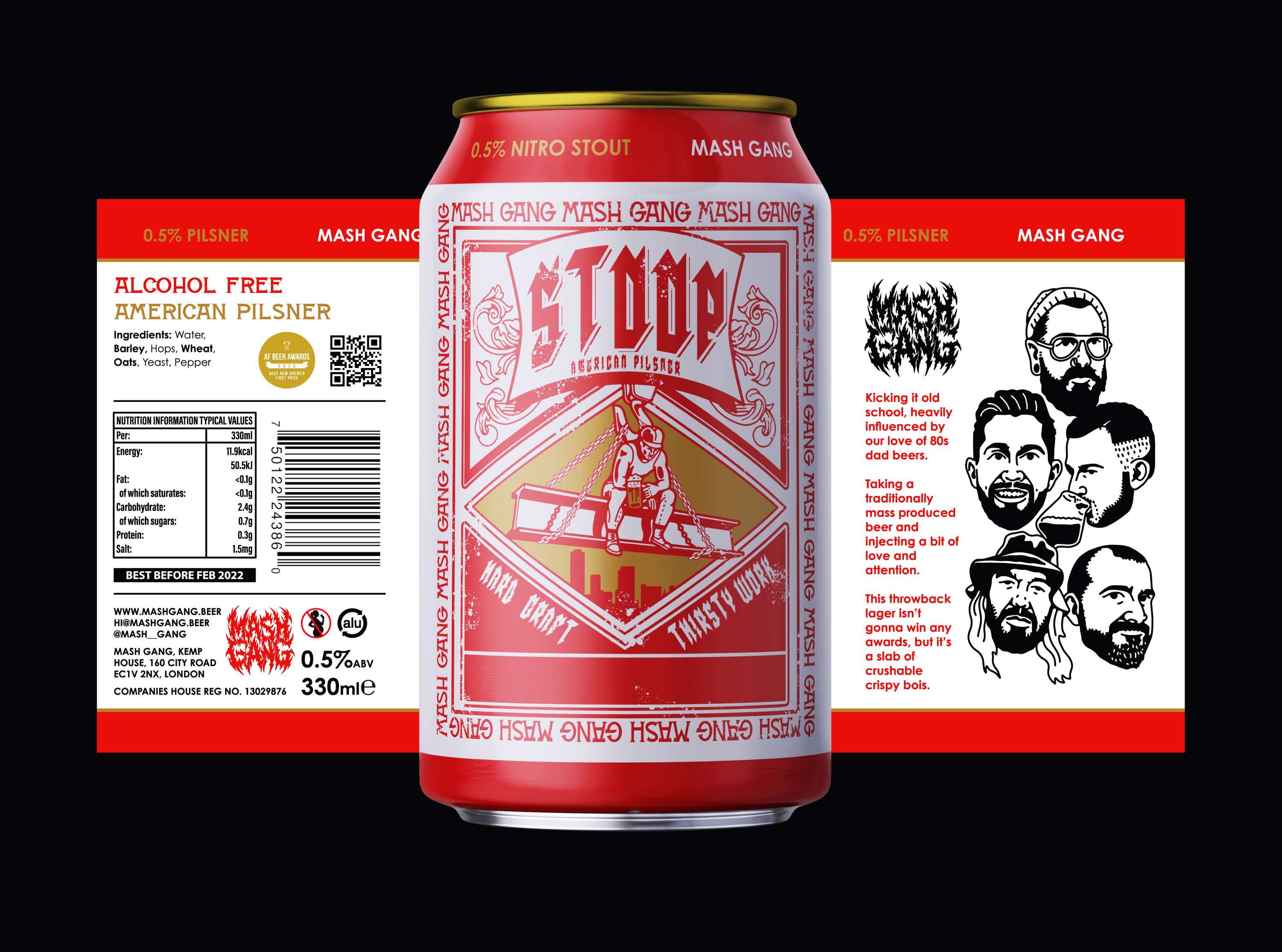 Can Label Design | Mash Gang by Lucinda Livingstone