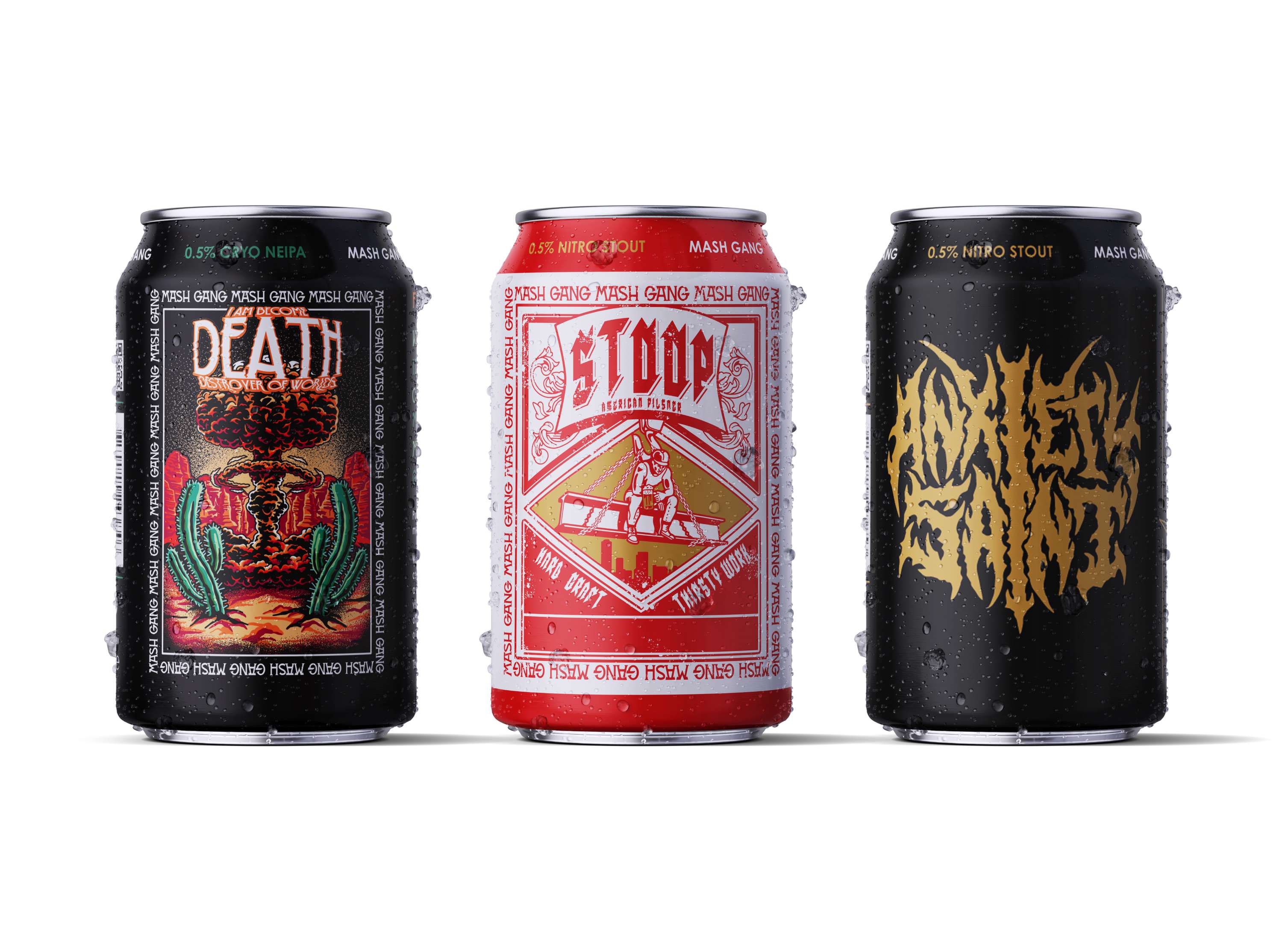 Can Label Design | Mash Gang by Lucinda Livingstone