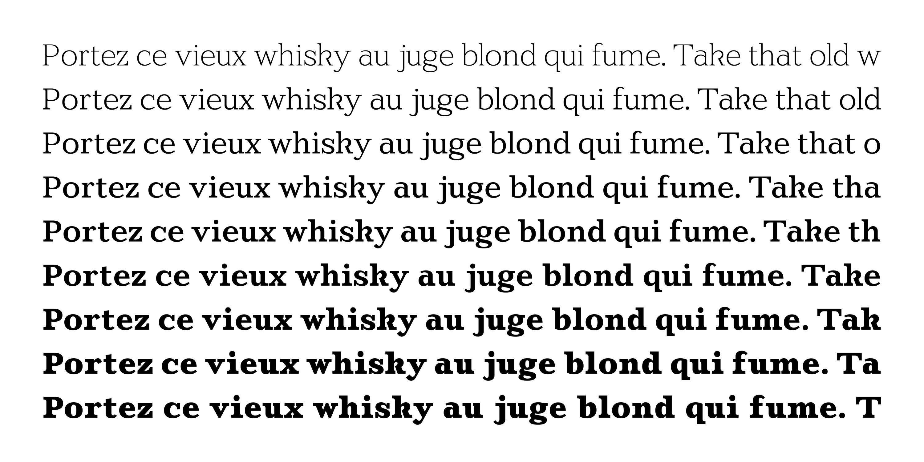 Stoke Slab font (WIP) by Alister Shapley