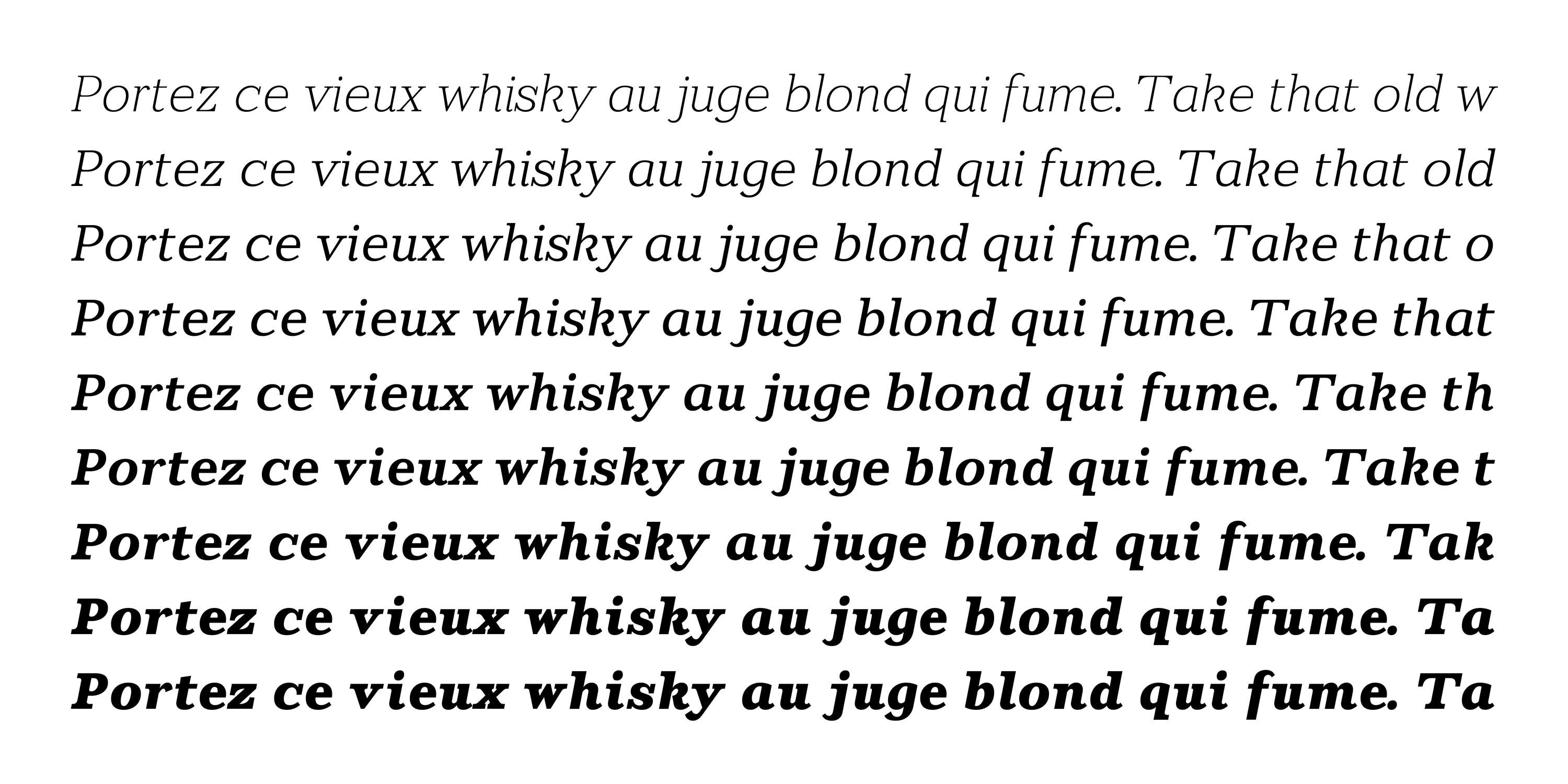 Stoke Slab font (WIP) by Alister Shapley