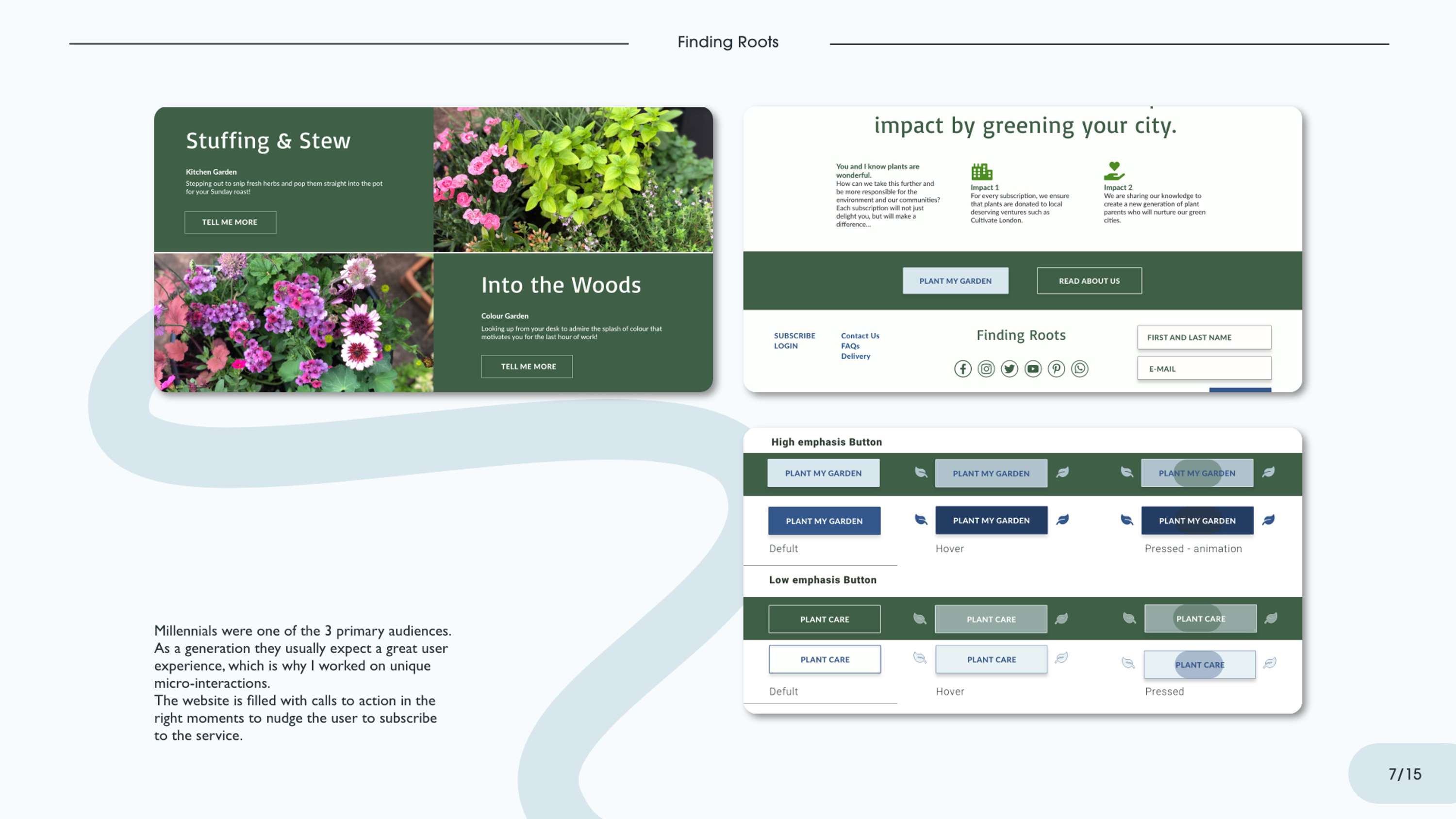 Website Design for 'Finding Roots' by Laxmi Owczarek