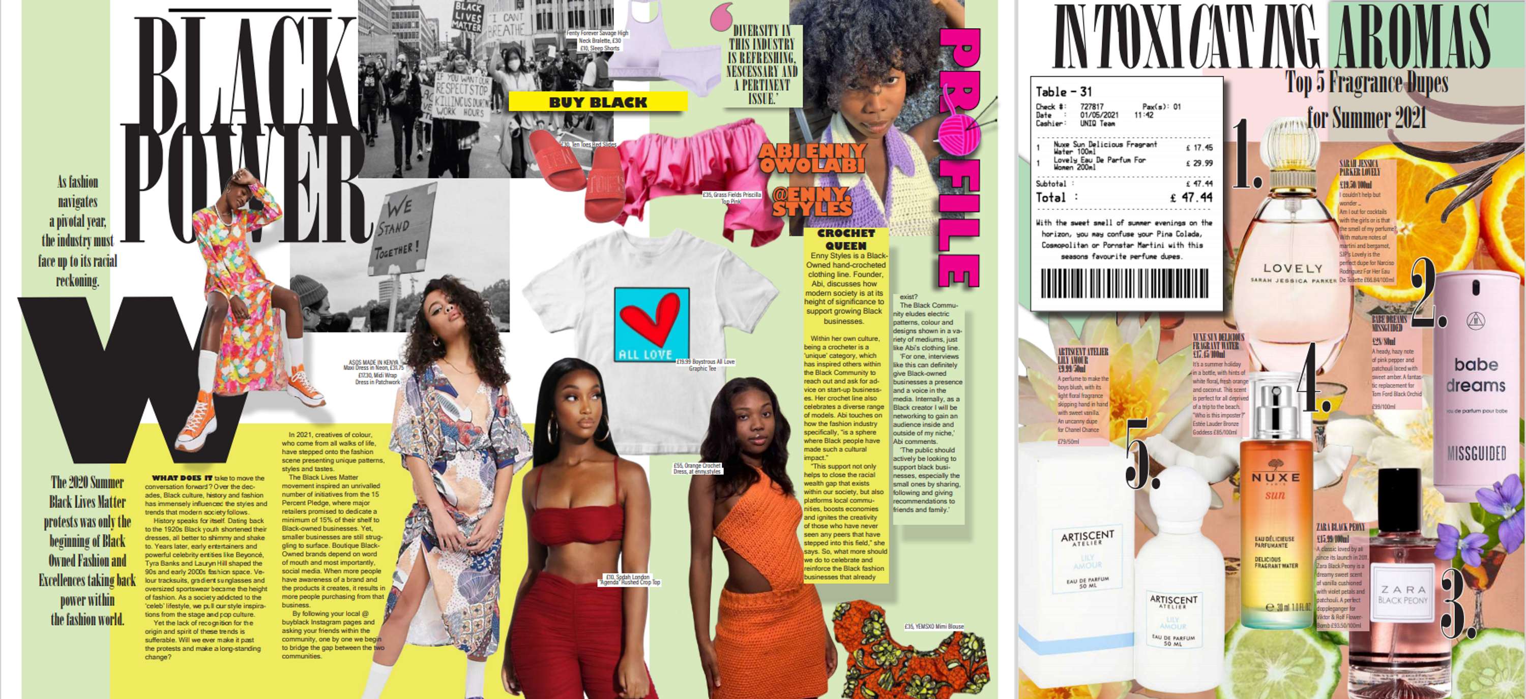 Magazine Pages - Editing or Feature Writing by Lily Mae Pacey