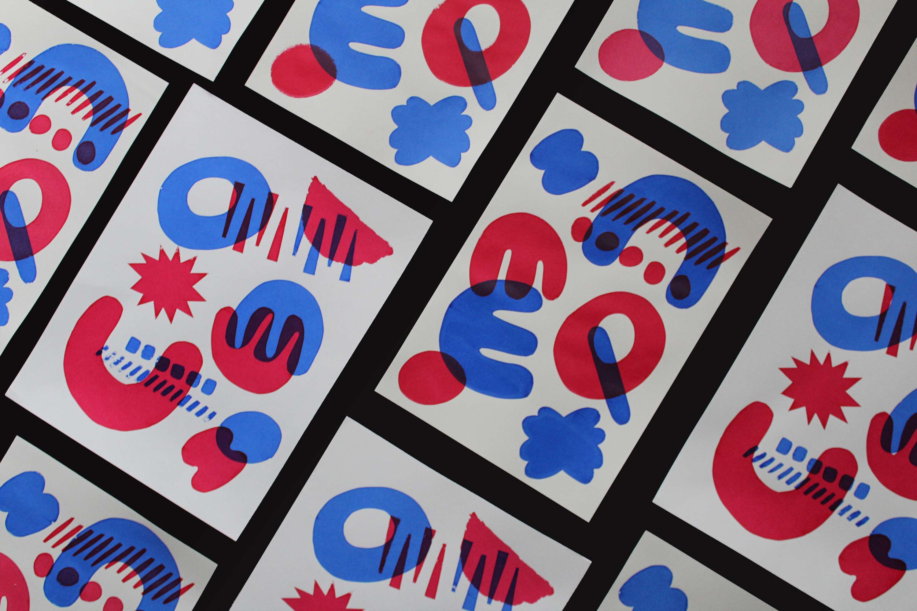 Squiggle It! Screen Prints by Rhianne Connelly