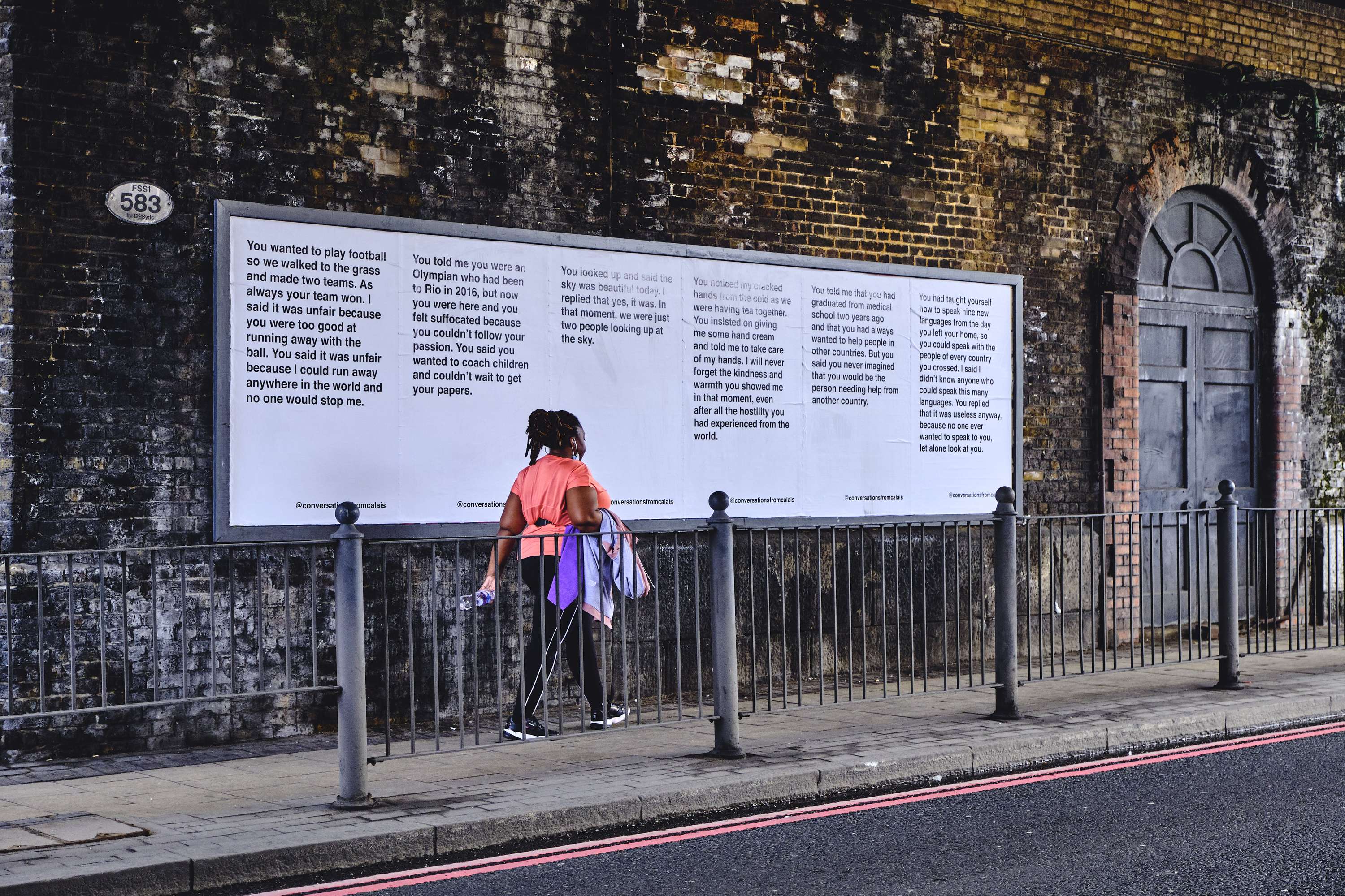 Conversations From Calais Billboards by Mathilda Della Torre